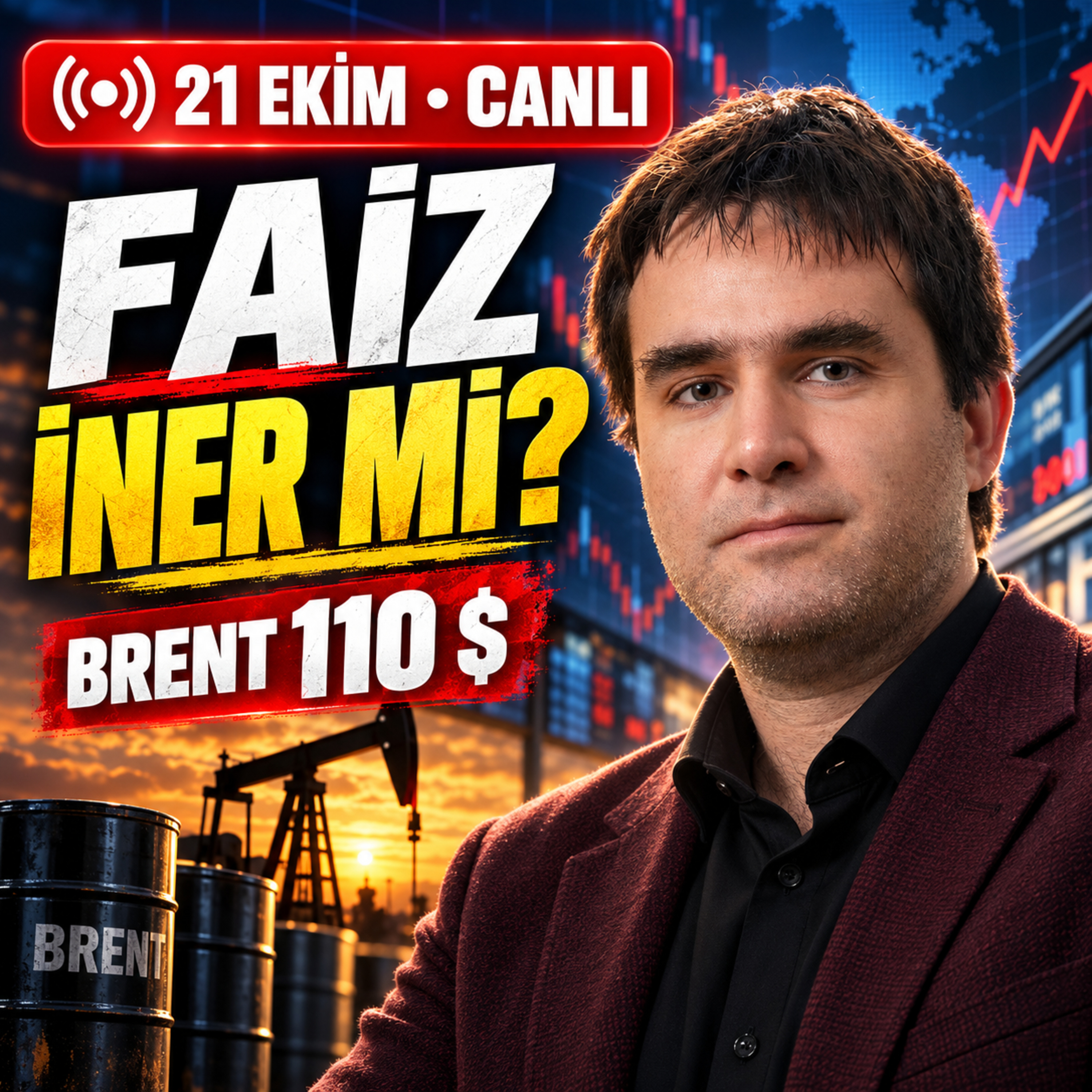 🔴 CANLI | Petrol 110 Dolar! Yarın Faiz İner mi?