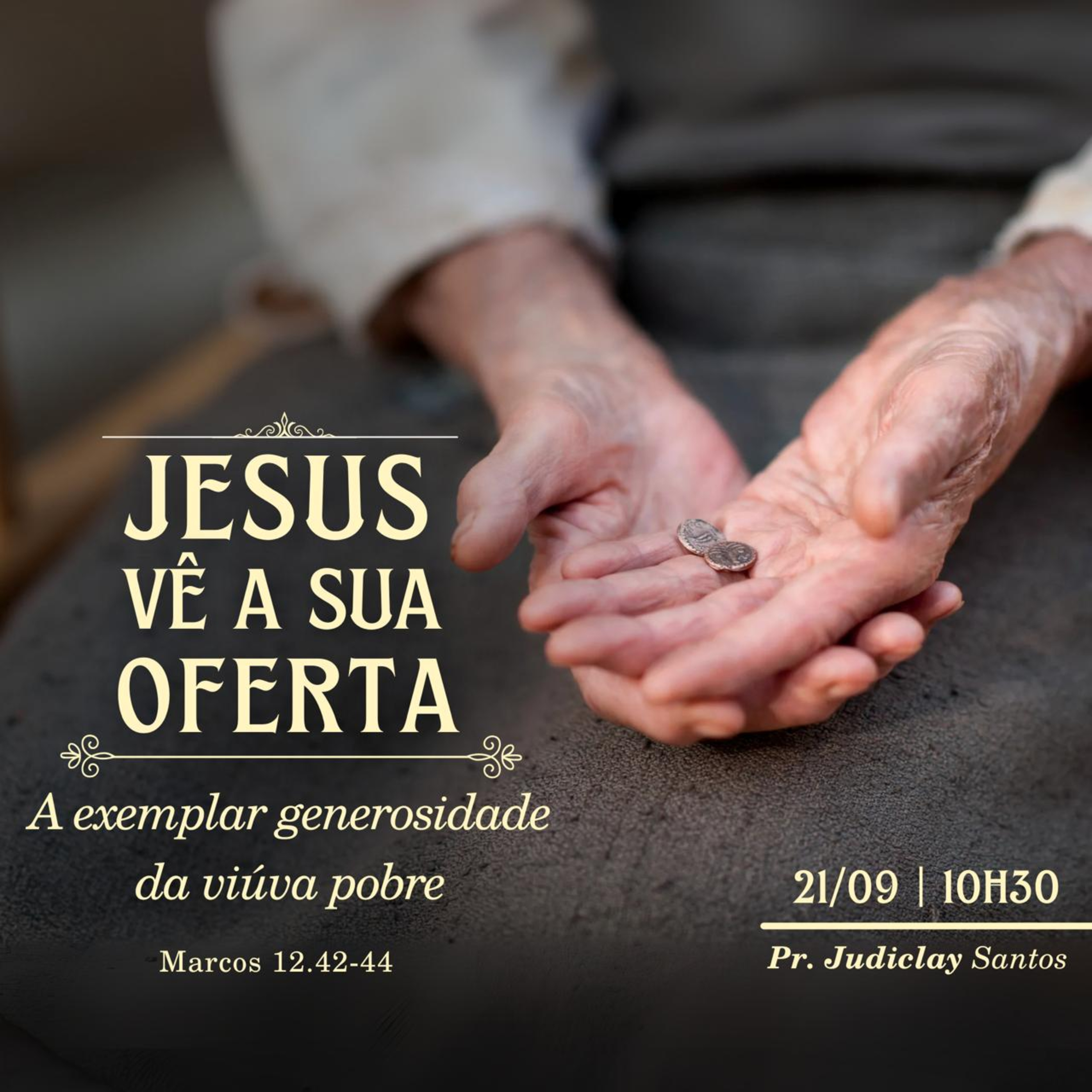 JESUS VÊ A SUA OFERTA - A exemplar generosidade da viúva pobre - Mateus 12.42-44 episode artwork