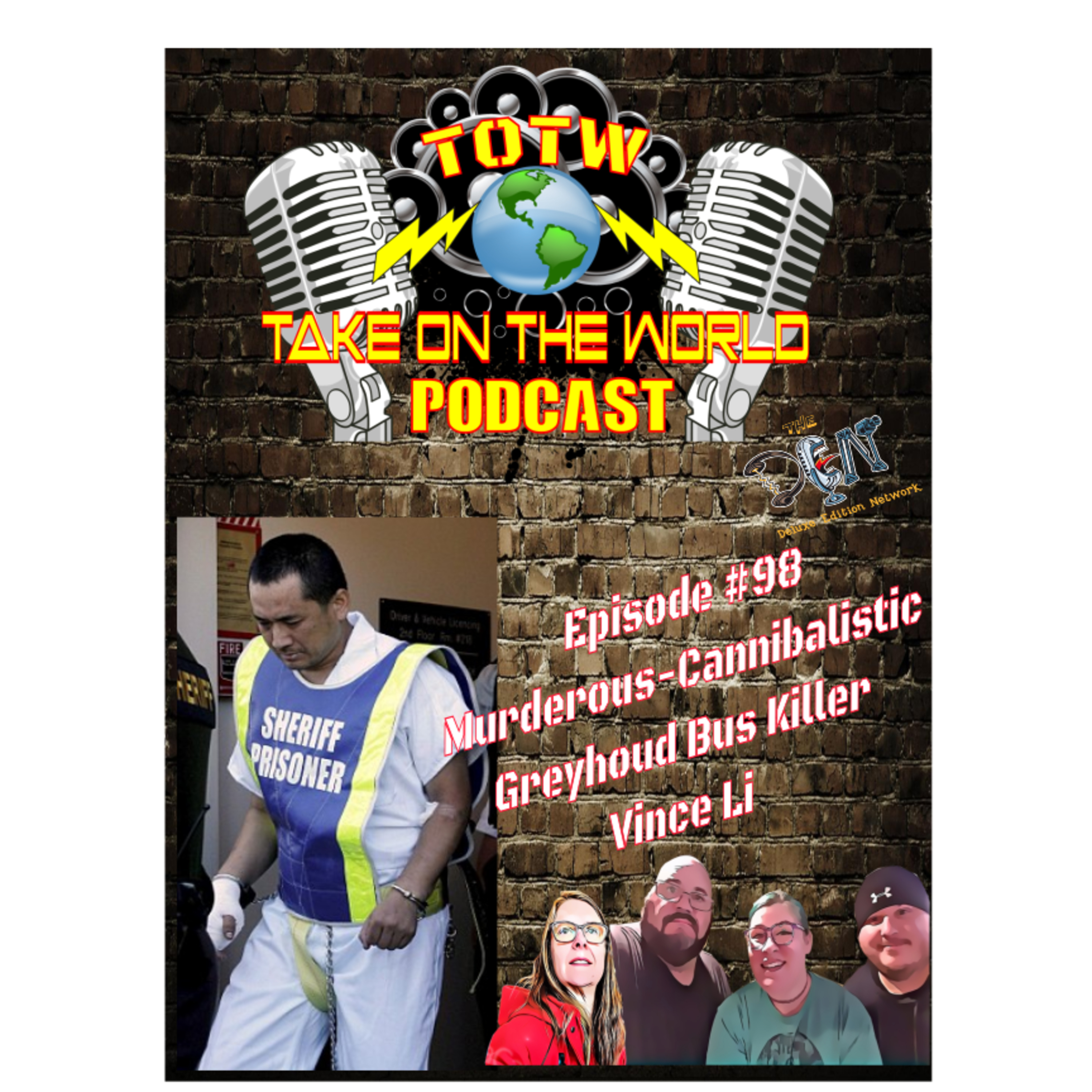 Episode #98 TOTW Vince Li Greyhound Bus Cannibal episode artwork