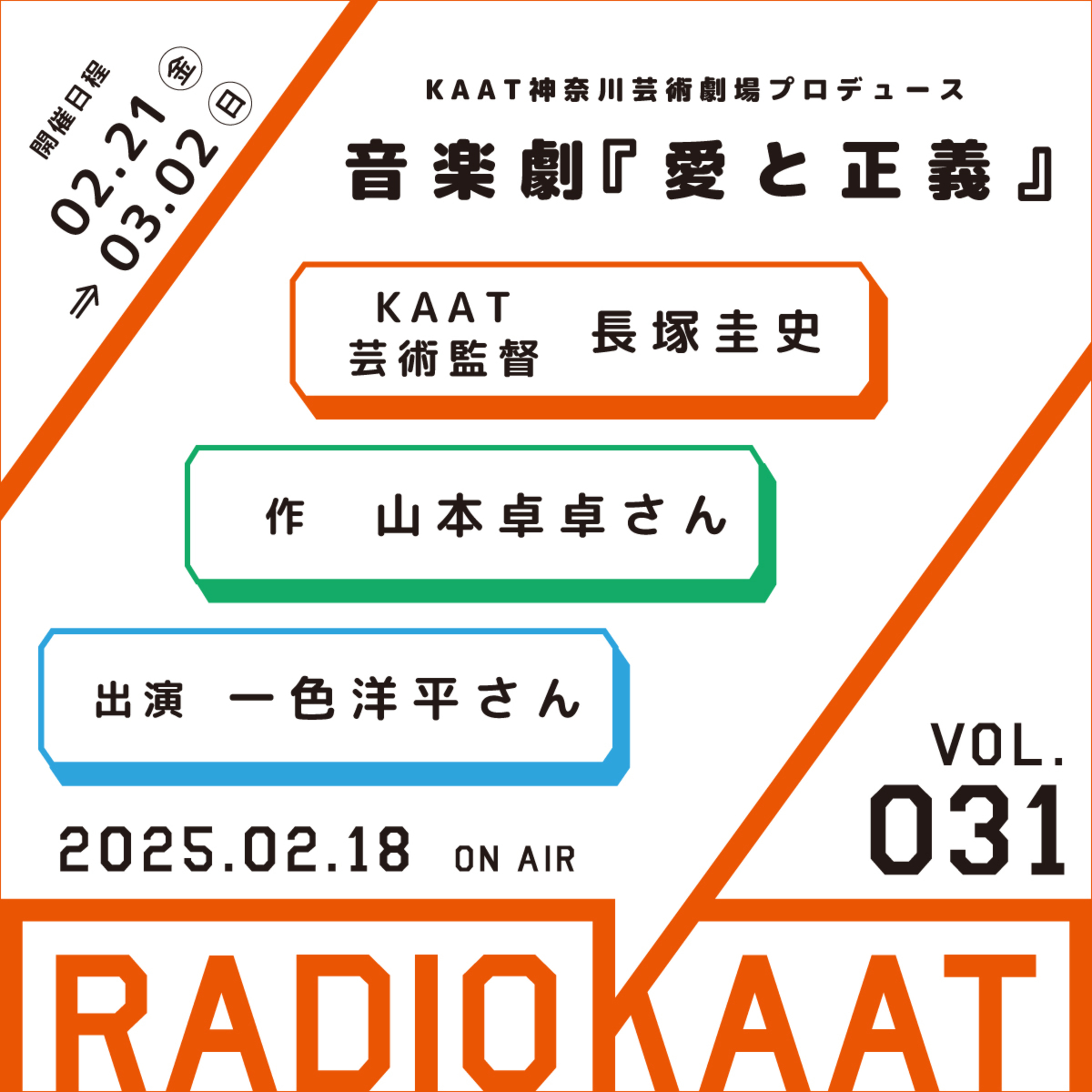 長塚圭史がお届けするWEBラジオ RADIO KAAT