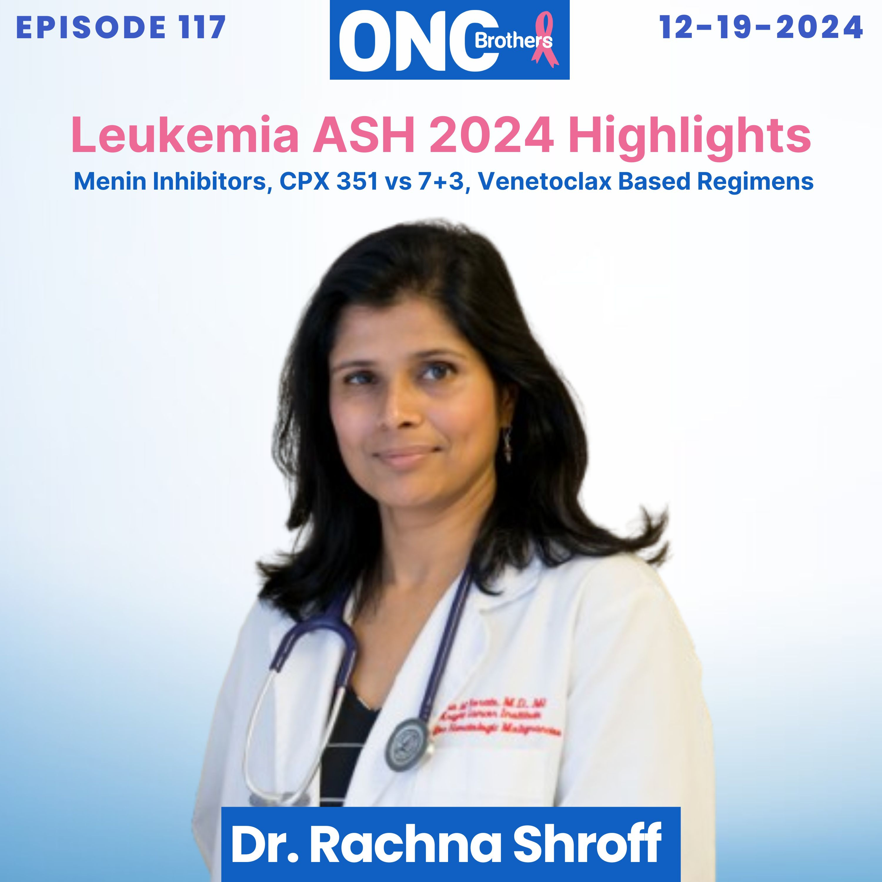Leukemia ASH 2024 Highlights - Menin Inhibitors, CPX 351 vs 7+3, Venetoclax Based Regimens episode artwork