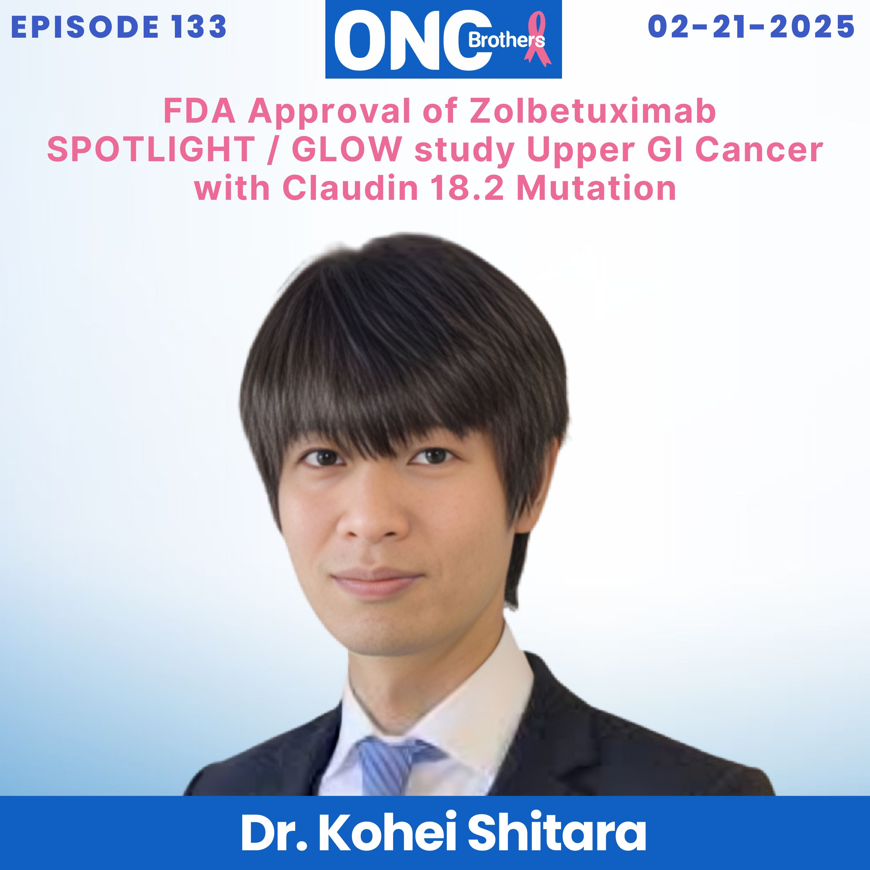FDA Approval of Zolbetuximab SPOTLIGHT / GLOW study - Upper GI Cancer with Claudin 18.2 Mutation episode artwork
