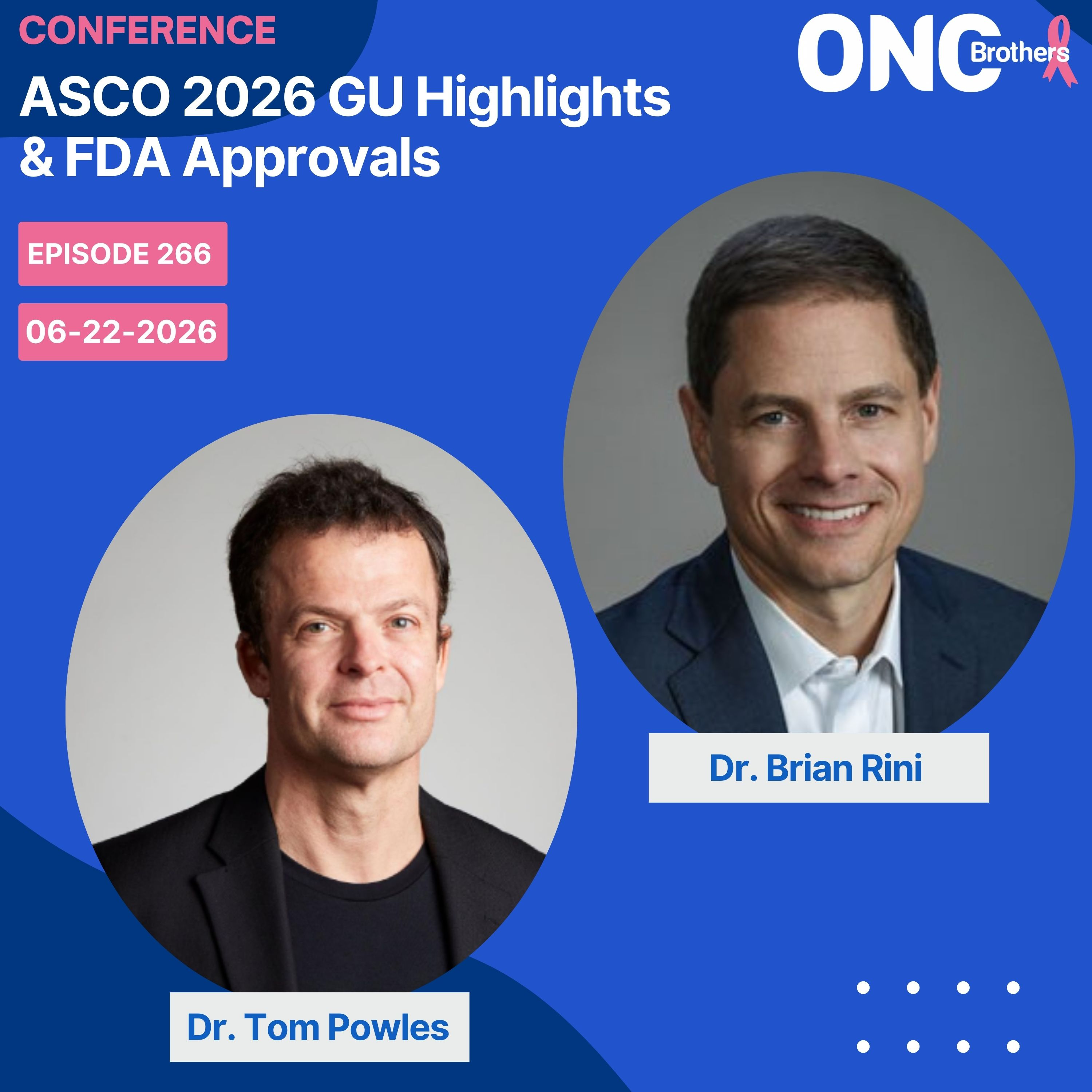 ASCO 2026 GU Highlights & FDA Approvals with Drs. Brian Rini & Tom Powles (The Uromigos) episode artwork
