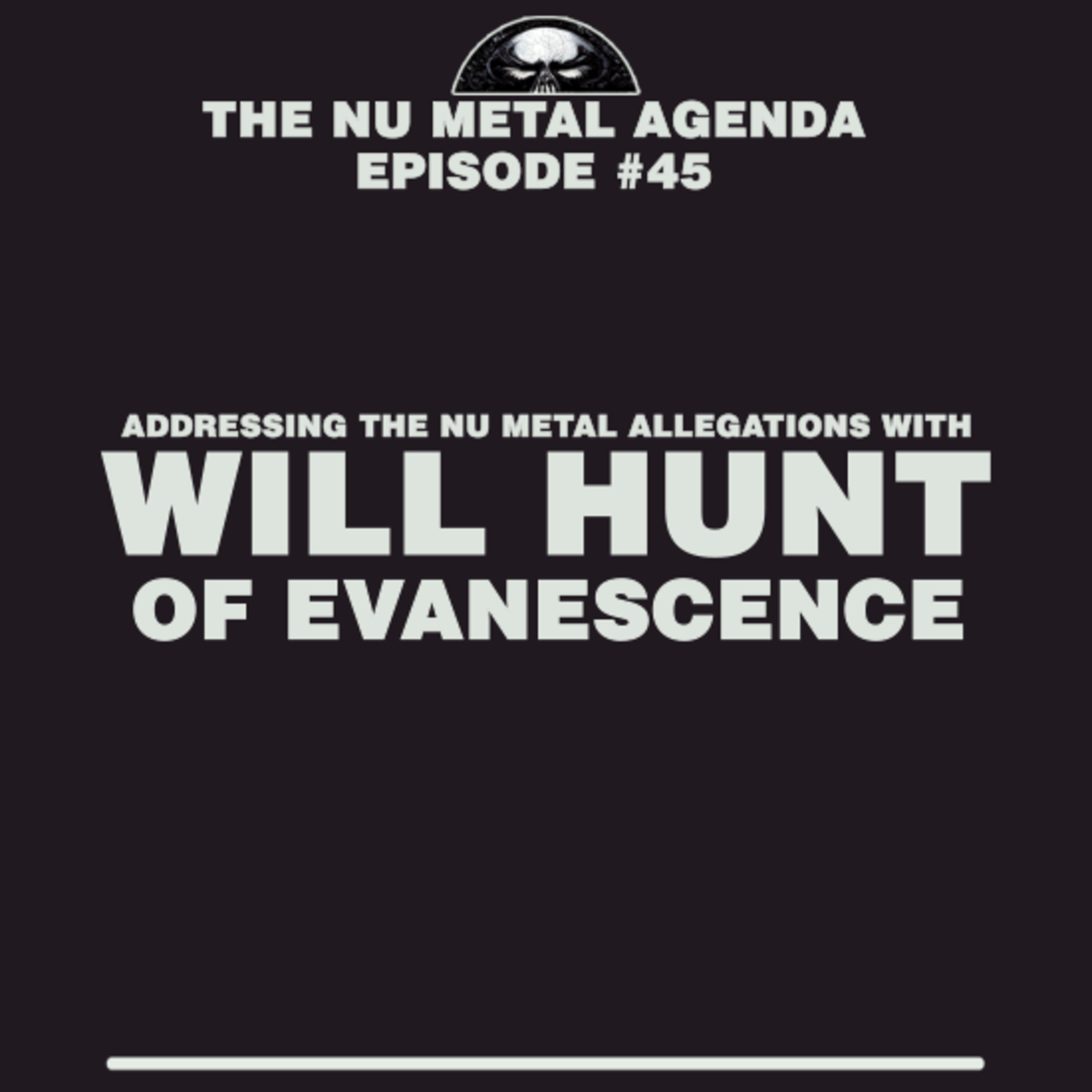 The Nu Metal Agenda: Episode #045 - Addressing the Nu Metal Allegations with Will Hunt of Evanescence episode artwork