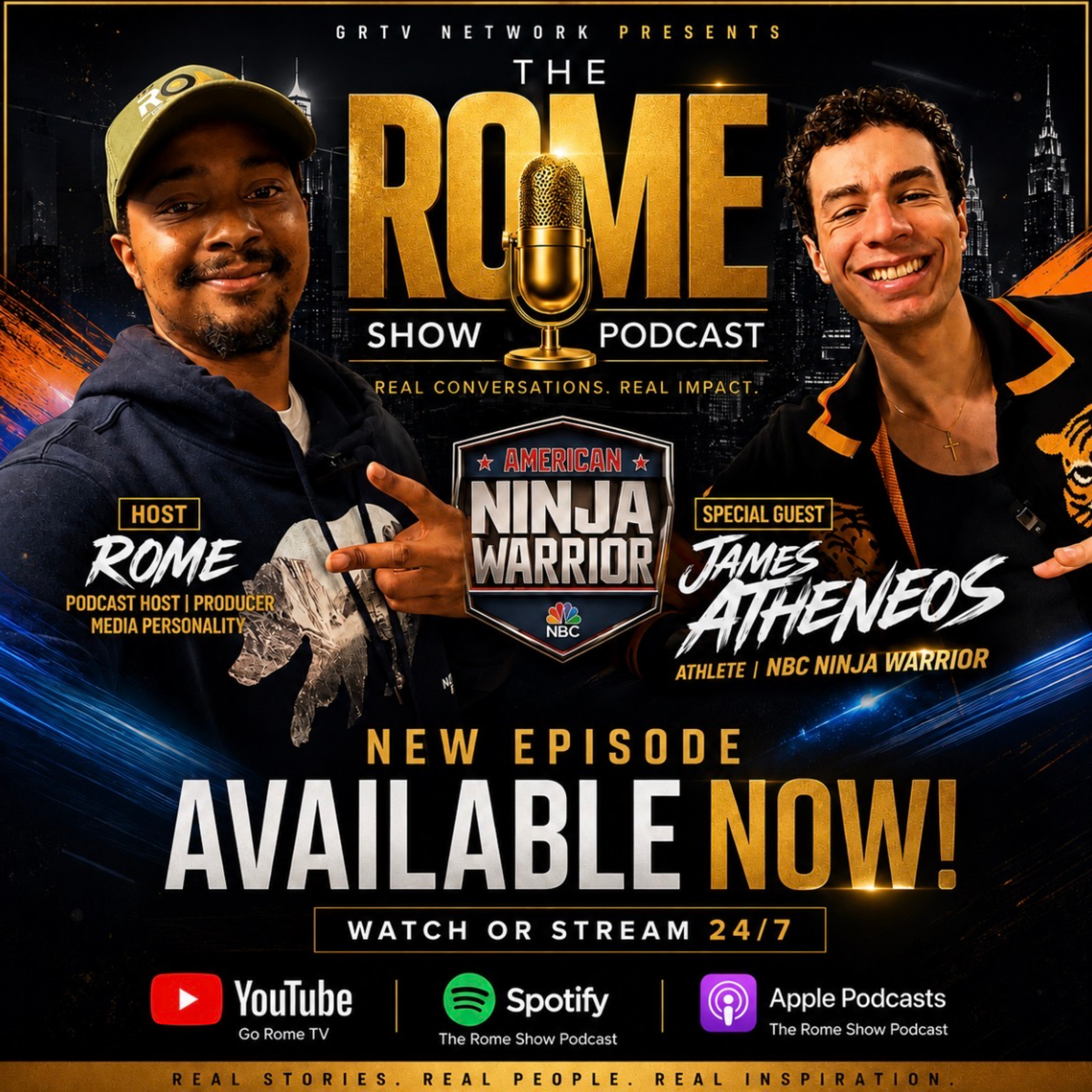James Atheneos Opens Up Exclusive Part 2 NBC Ninja Warrior Athlete Journey Ep 388 episode artwork
