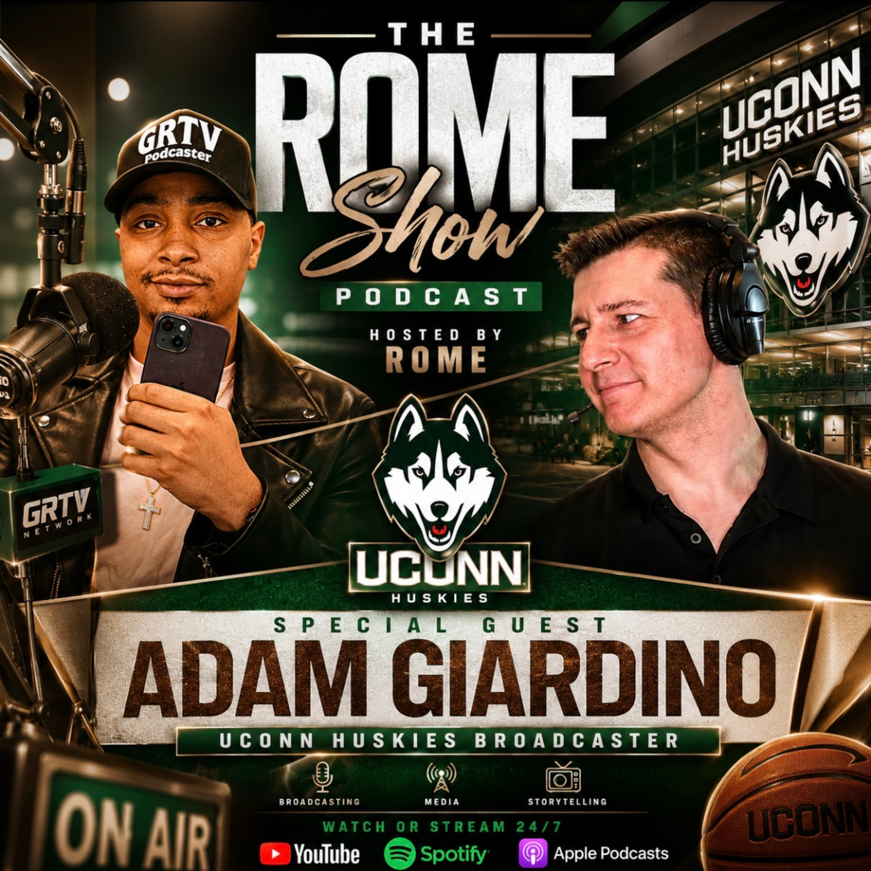 UConn Huskies Broadcaster Adam Giardino On The Olympics Big East & Sports Media Ep 395 episode artwork