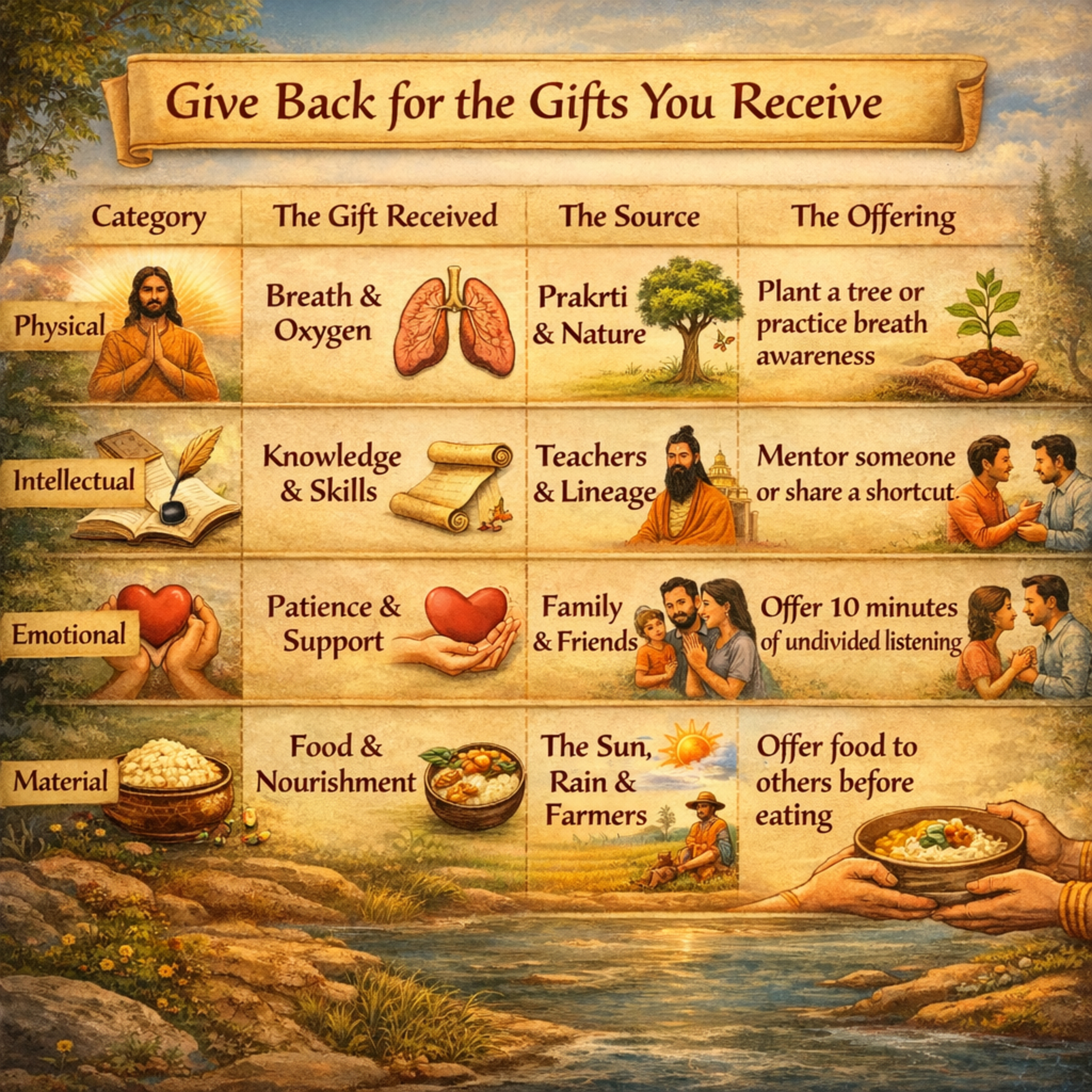 Pragmatic Gita: Chapter 3: 7 Lessons on Yajna and Gratitude [3.12 to 3.15]