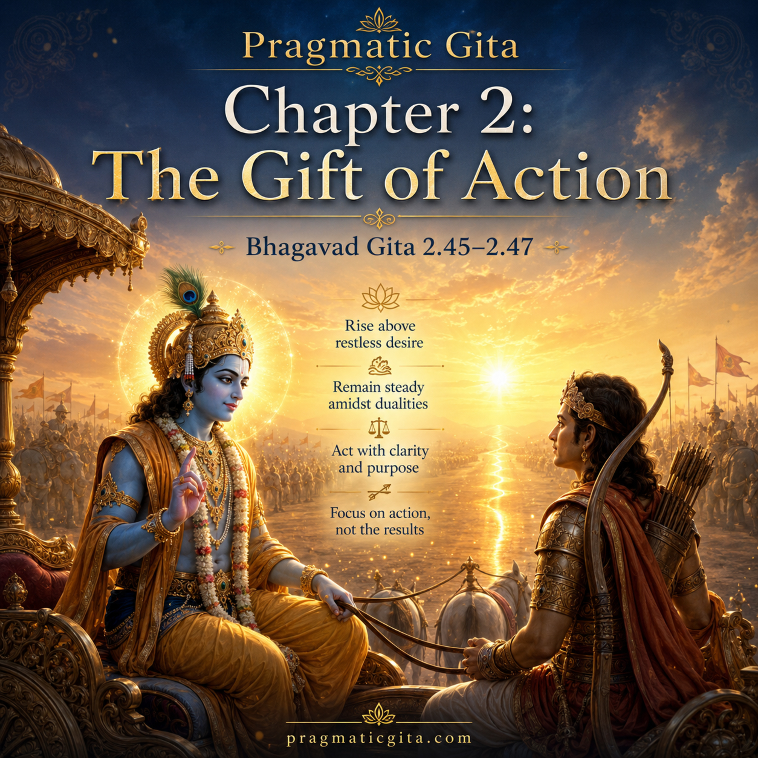 Pragmatic Gita: Chapter 2: The Gift of Action [2.45 to 2.47] episode artwork
