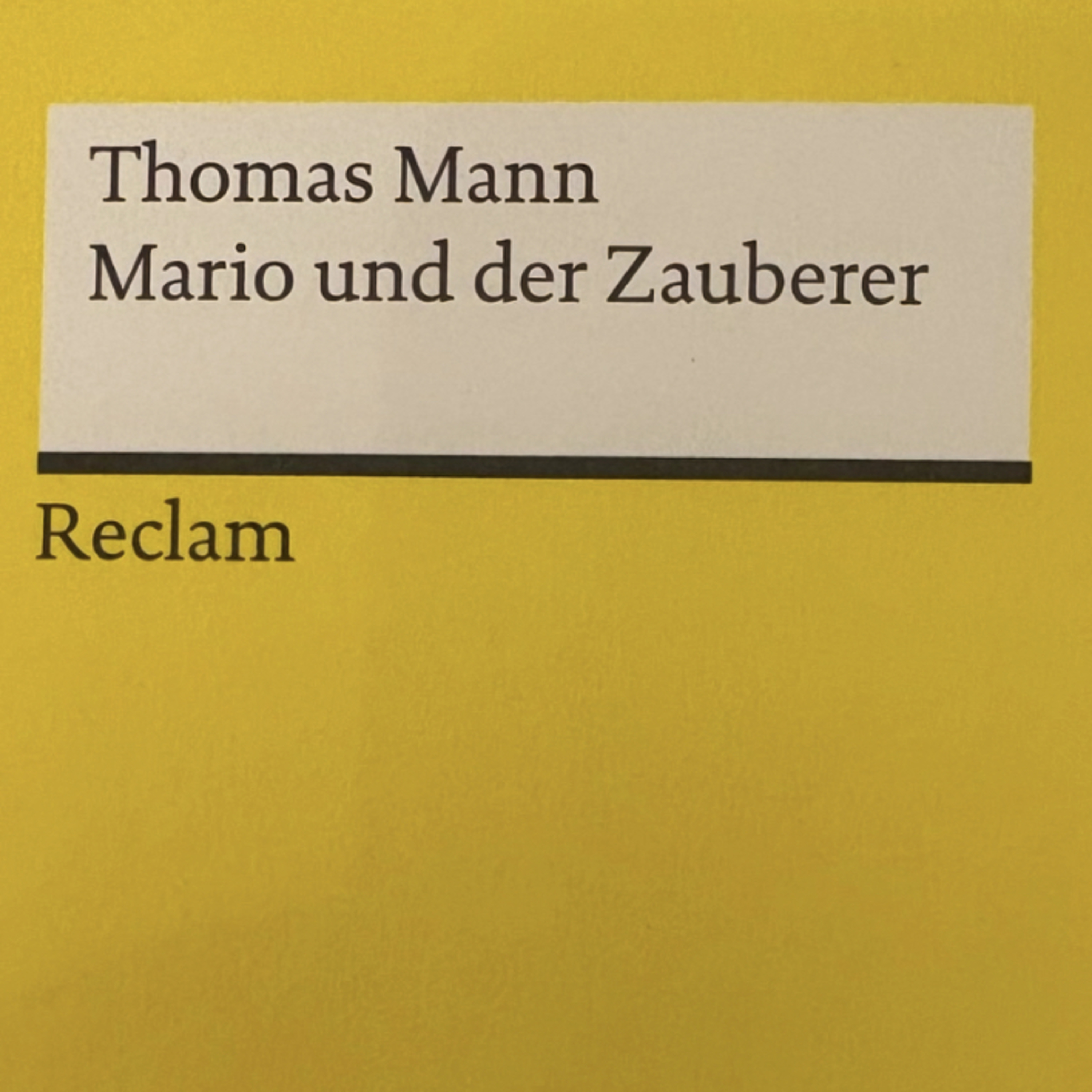 174. Thomas Mann: Mario und der Zauberer - Alexander Košenina episode artwork