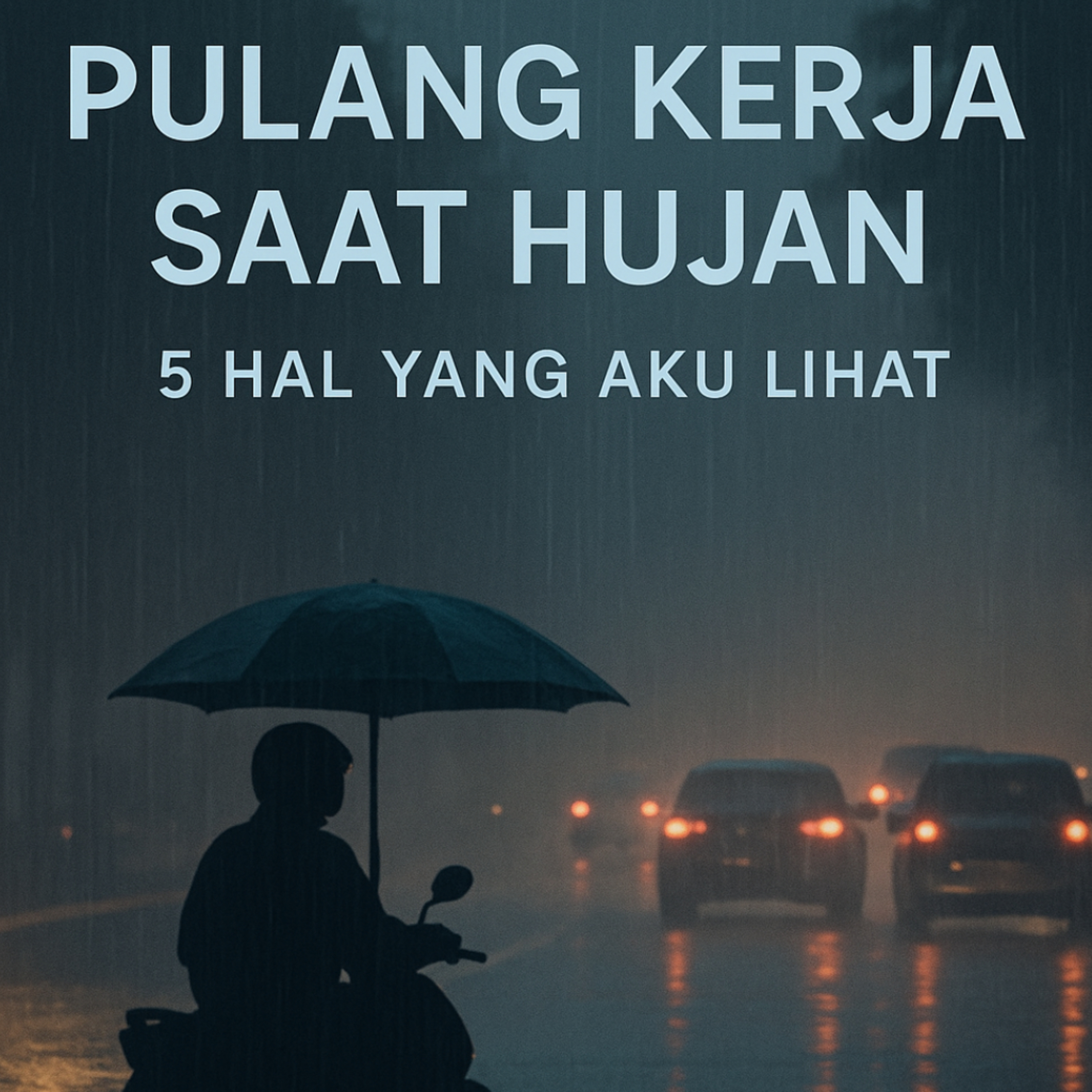 84. Ini yang dilihat saat pulang kerja di tengah hujan deras episode artwork
