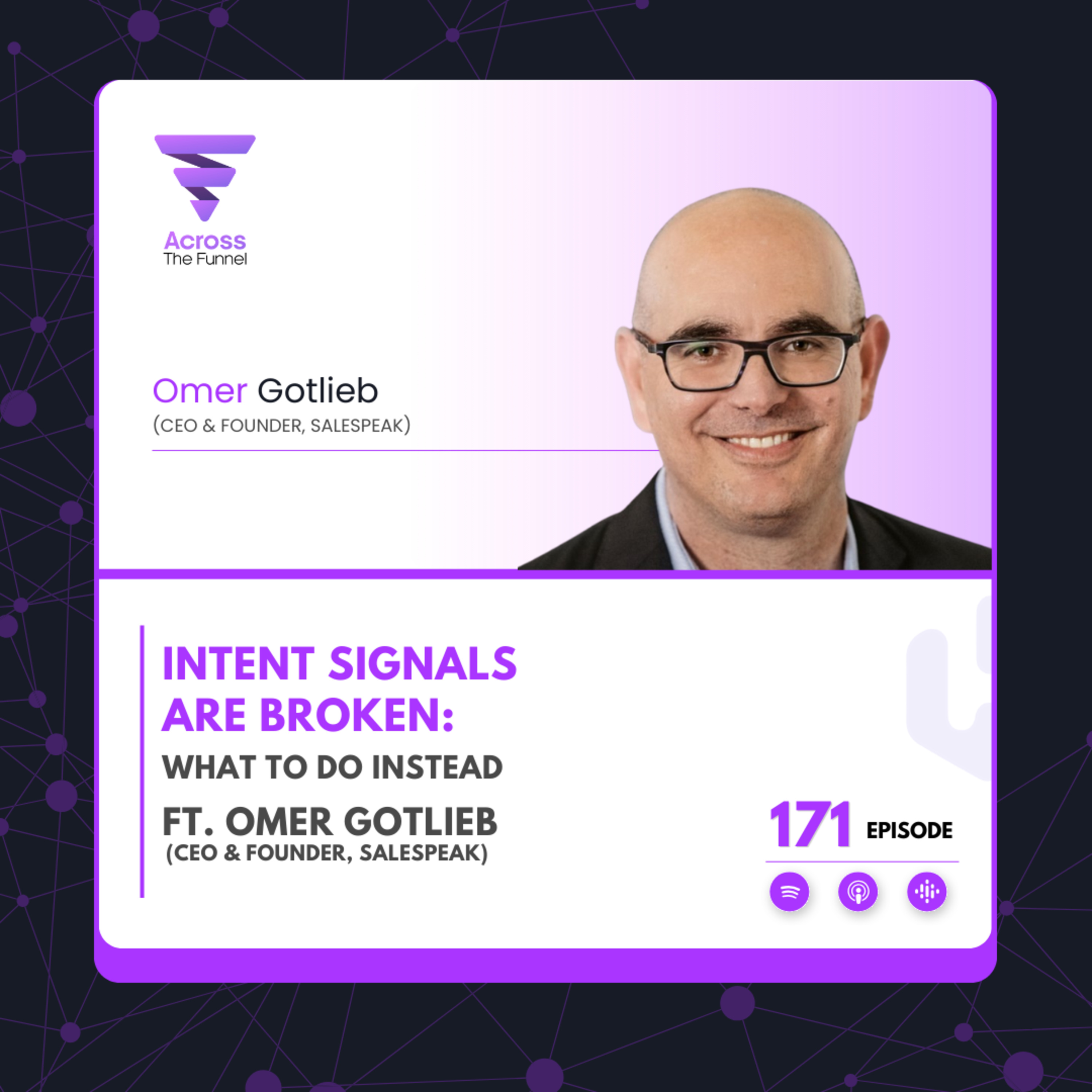 Ep # 171: Intent Signals Are Broken: What To Do Instead ft. Omer Gotlieb (Founder & CEO, Salespeak) episode artwork