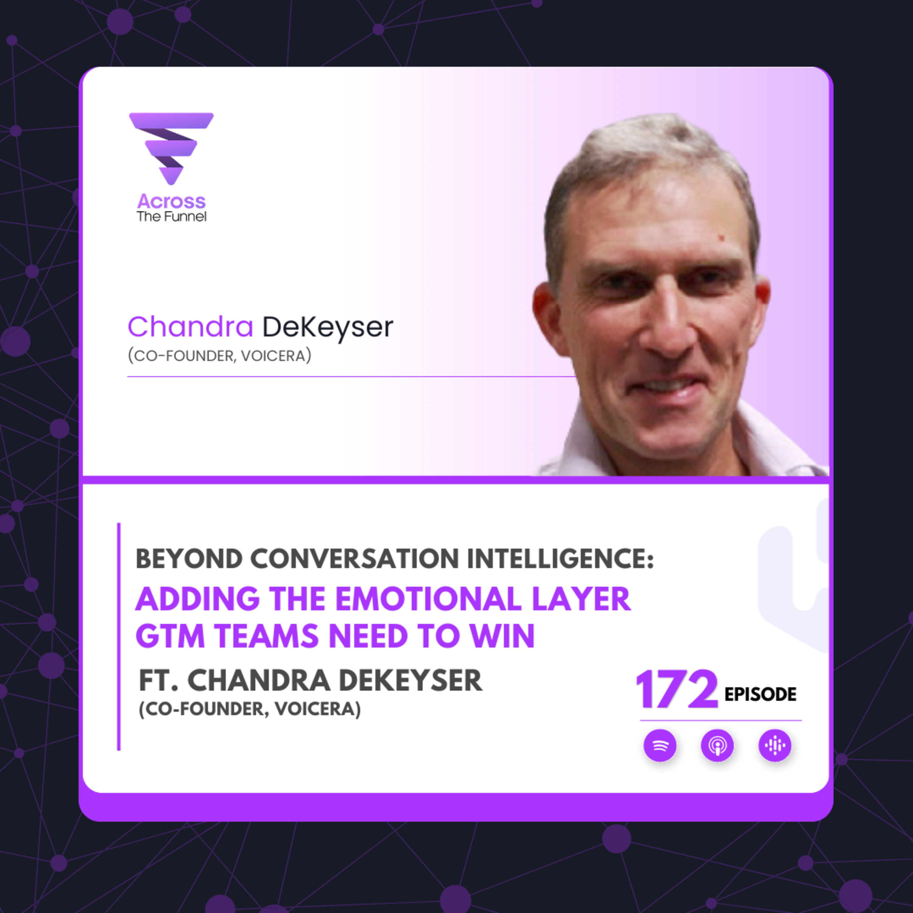 Ep # 172: Beyond Conversation Intelligence: Adding the Emotional Layer GTM Teams Need to Win ft. Chandra DeKeyser (Co-Founder, Voicera) episode artwork