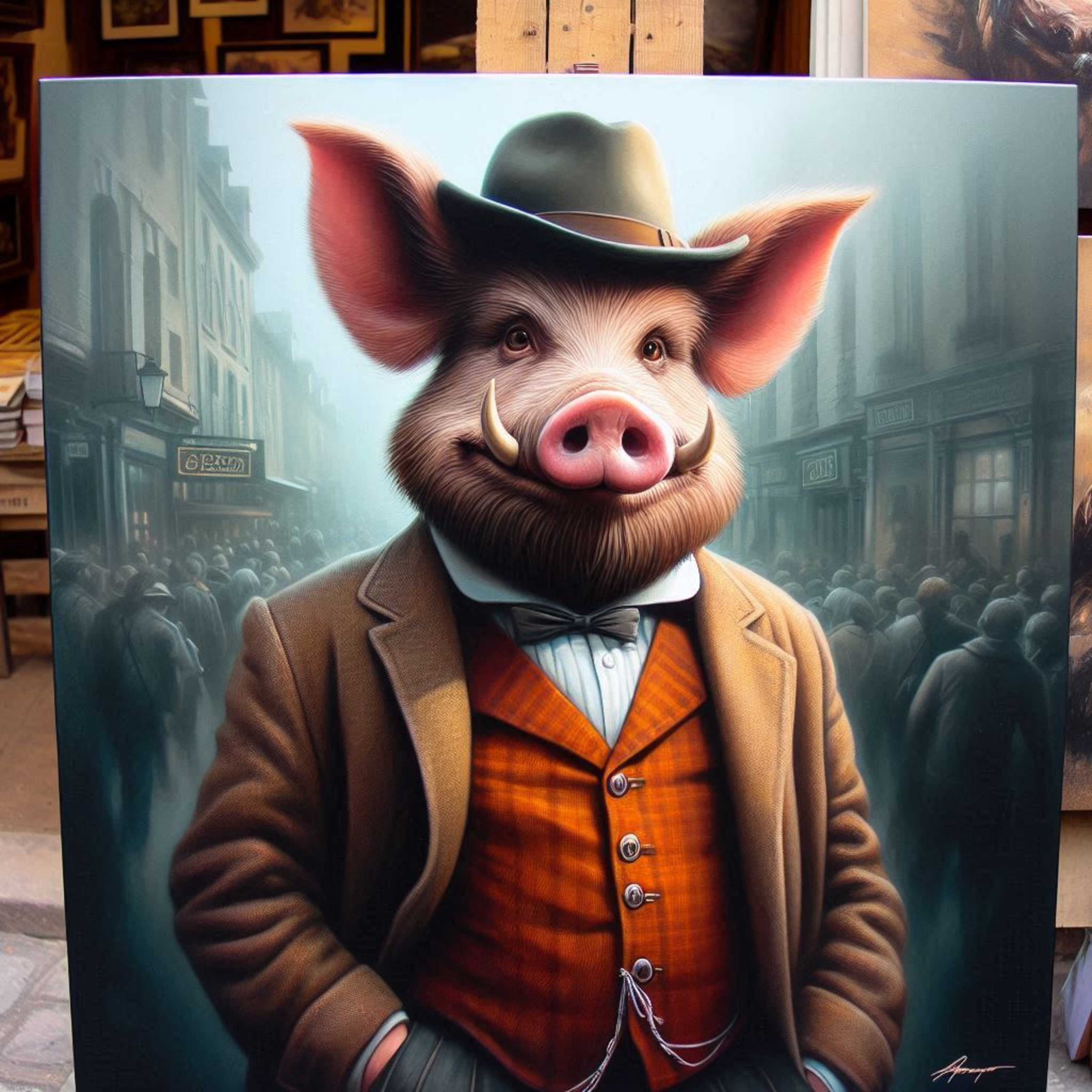 Cerdo en el Lodo