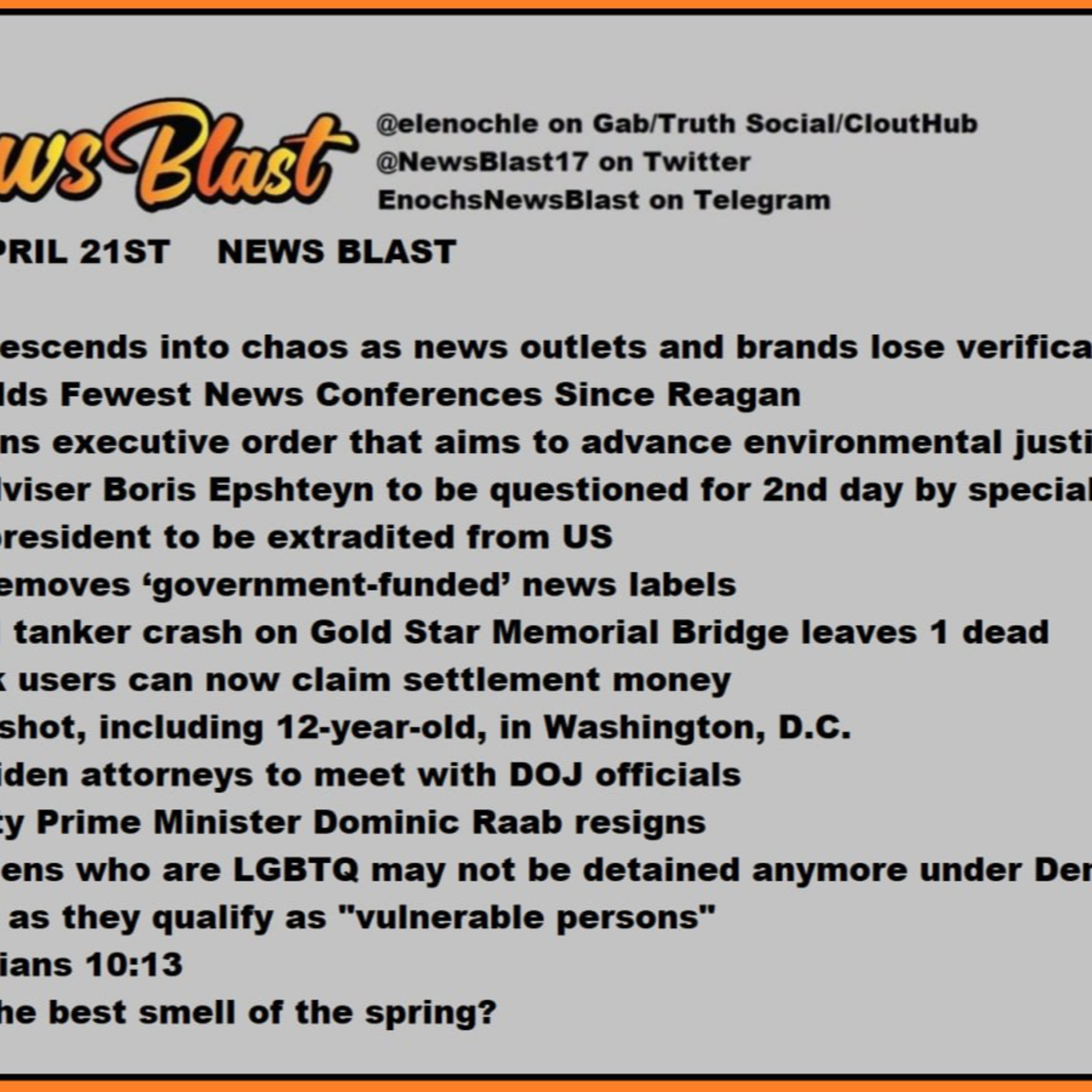 Friday, April 21, 2023 News Blast  episode artwork