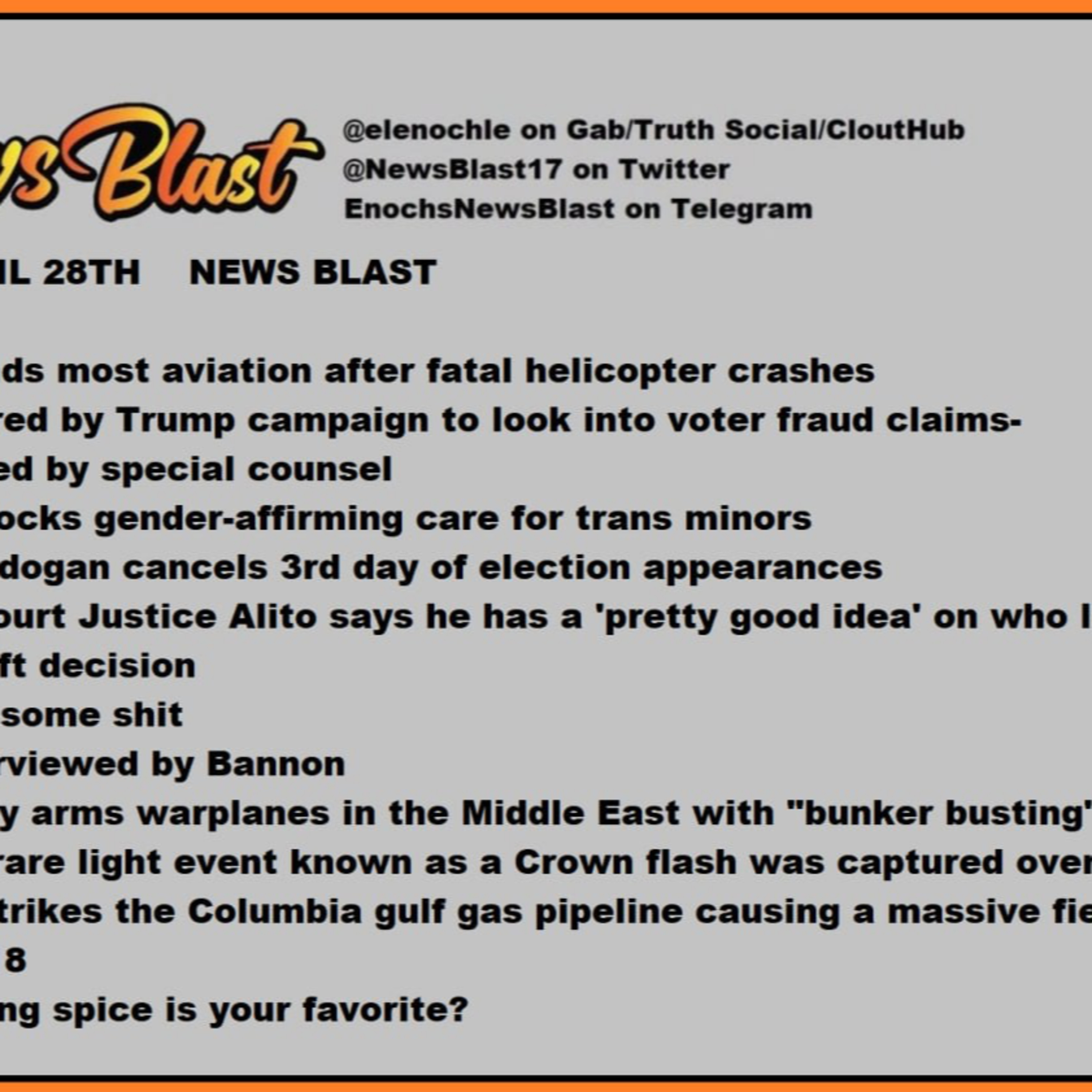 Friday, April 28, 2023 News Blast episode artwork