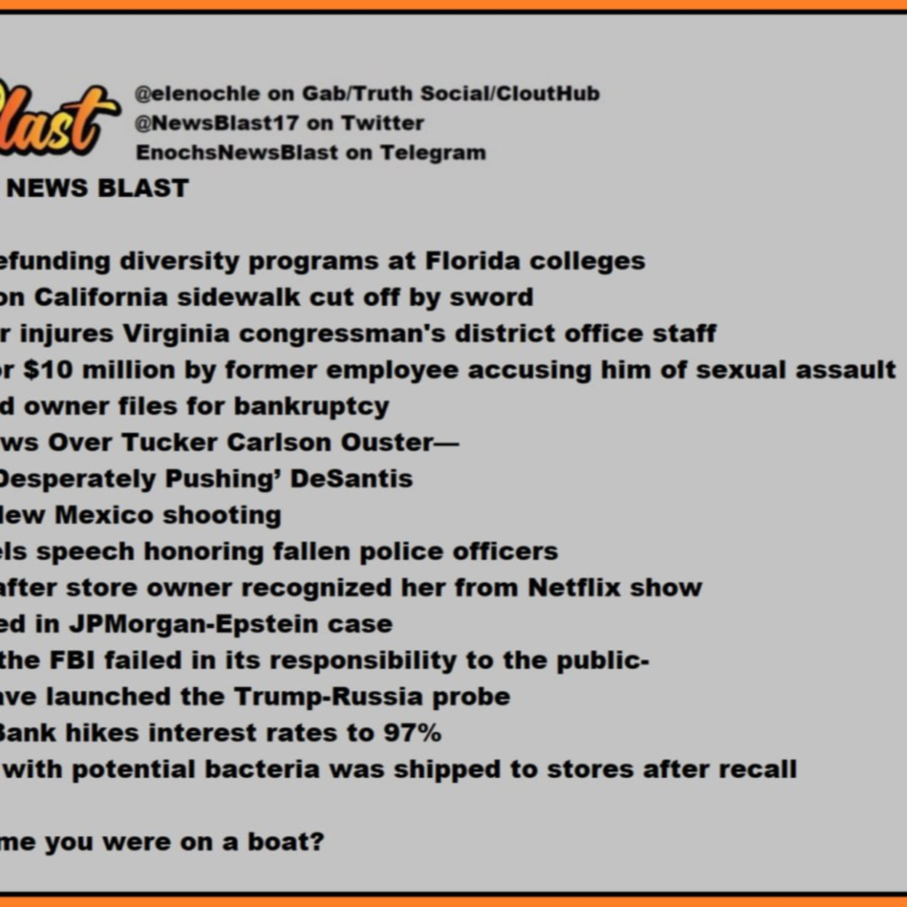 Monday, May 15, 2023 News Blast.  episode artwork