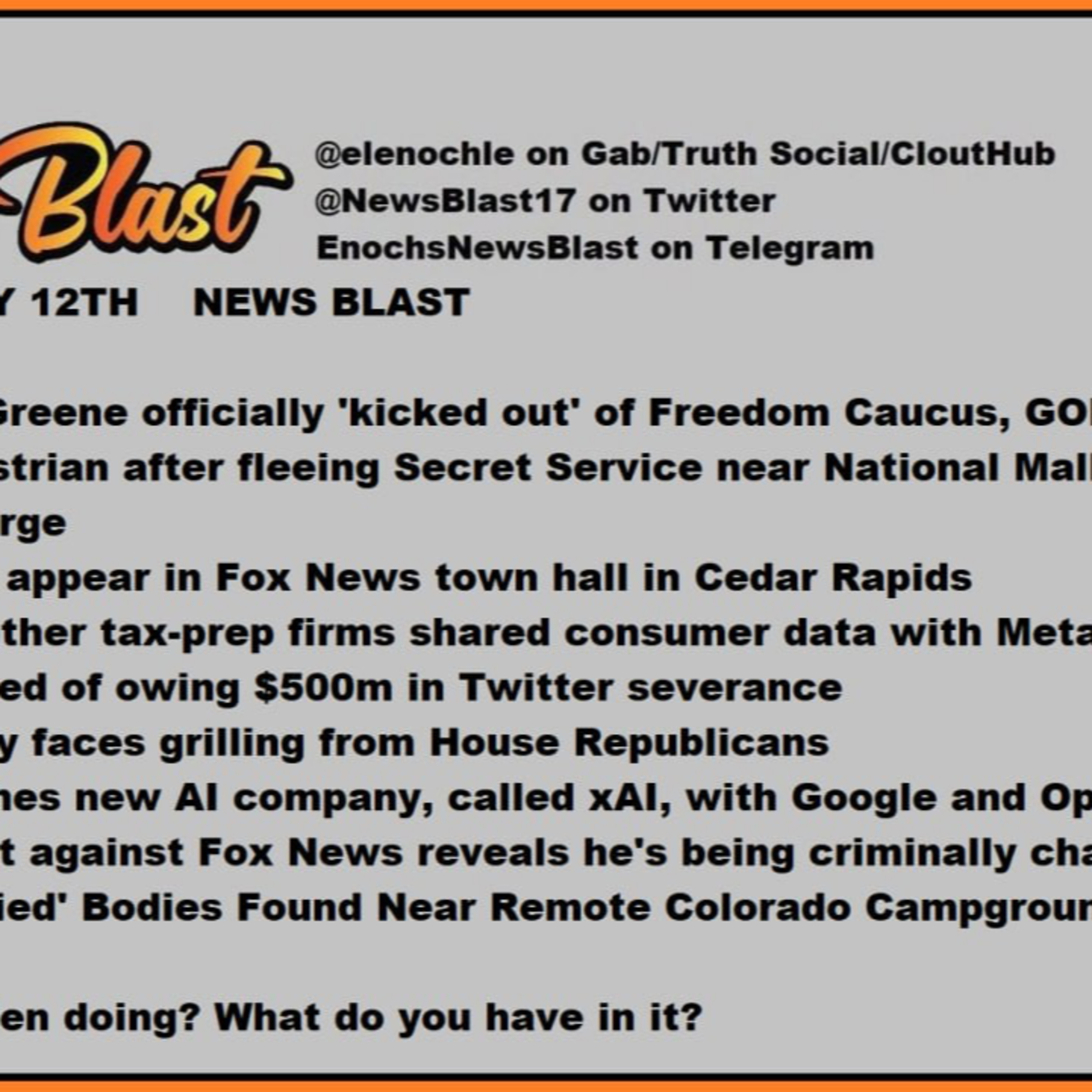 Wednesday July 12,2023 News Blast episode artwork