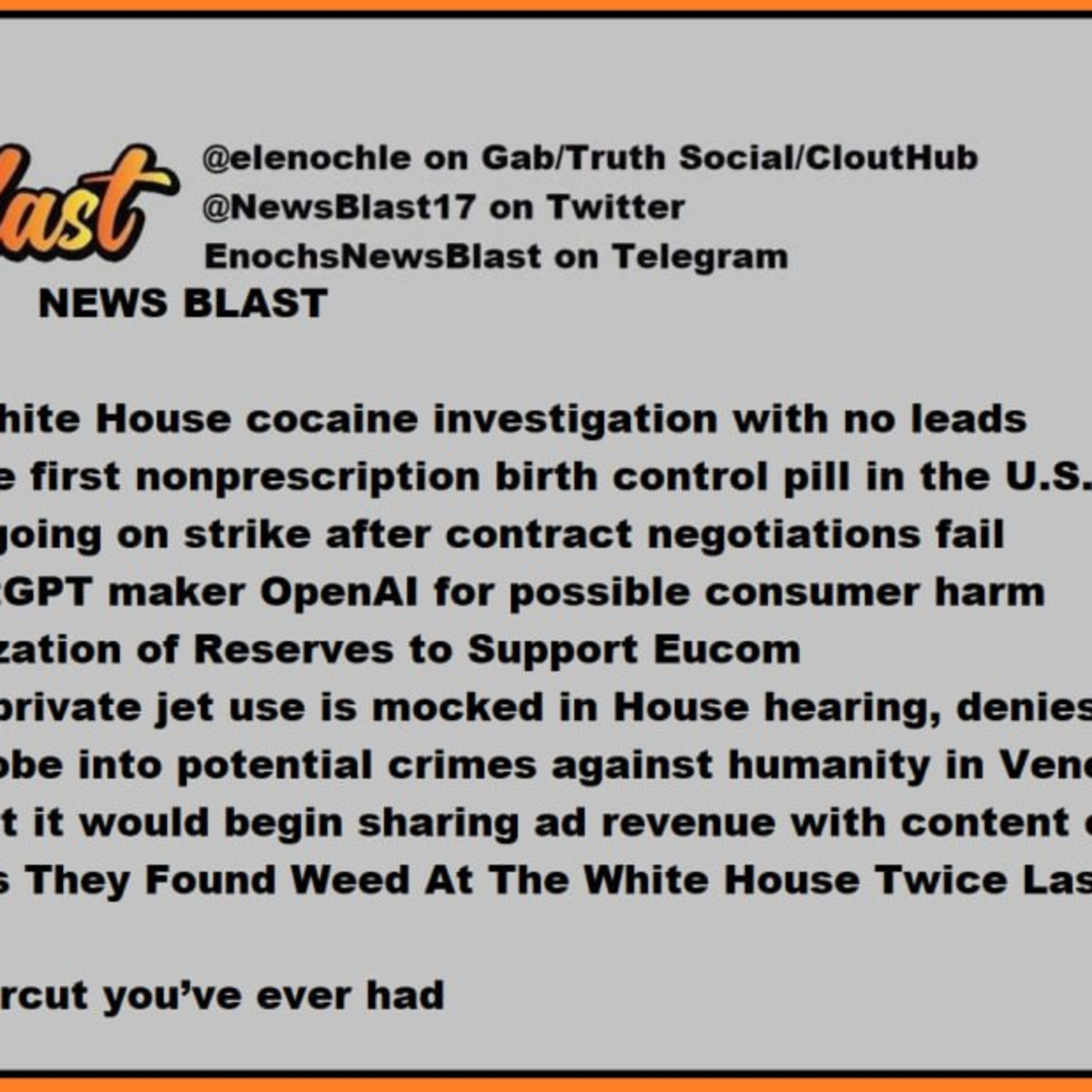 Thursday, July 13, 2023 News Blast  episode artwork