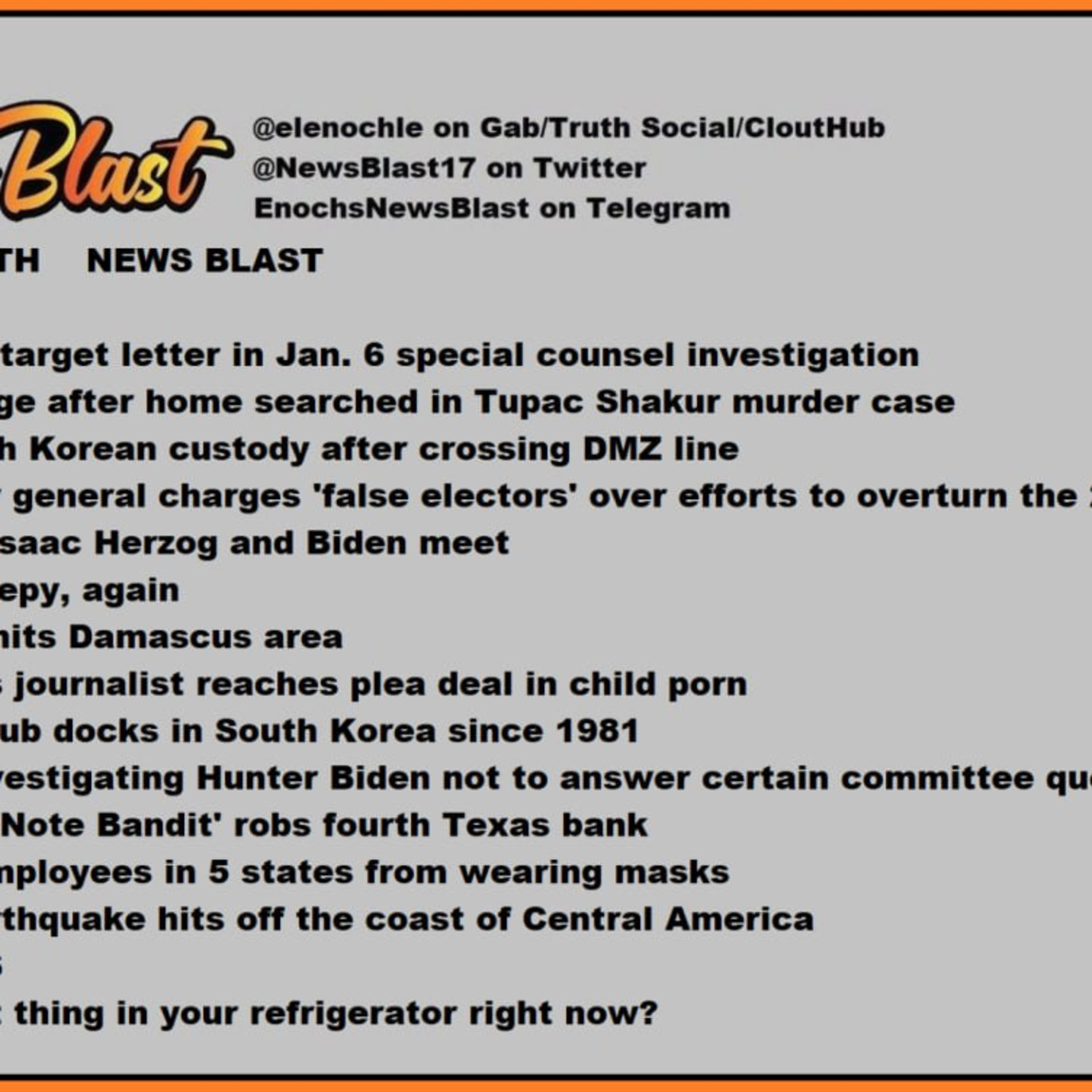 Tuesday, July 18, 2023 News Blast episode artwork