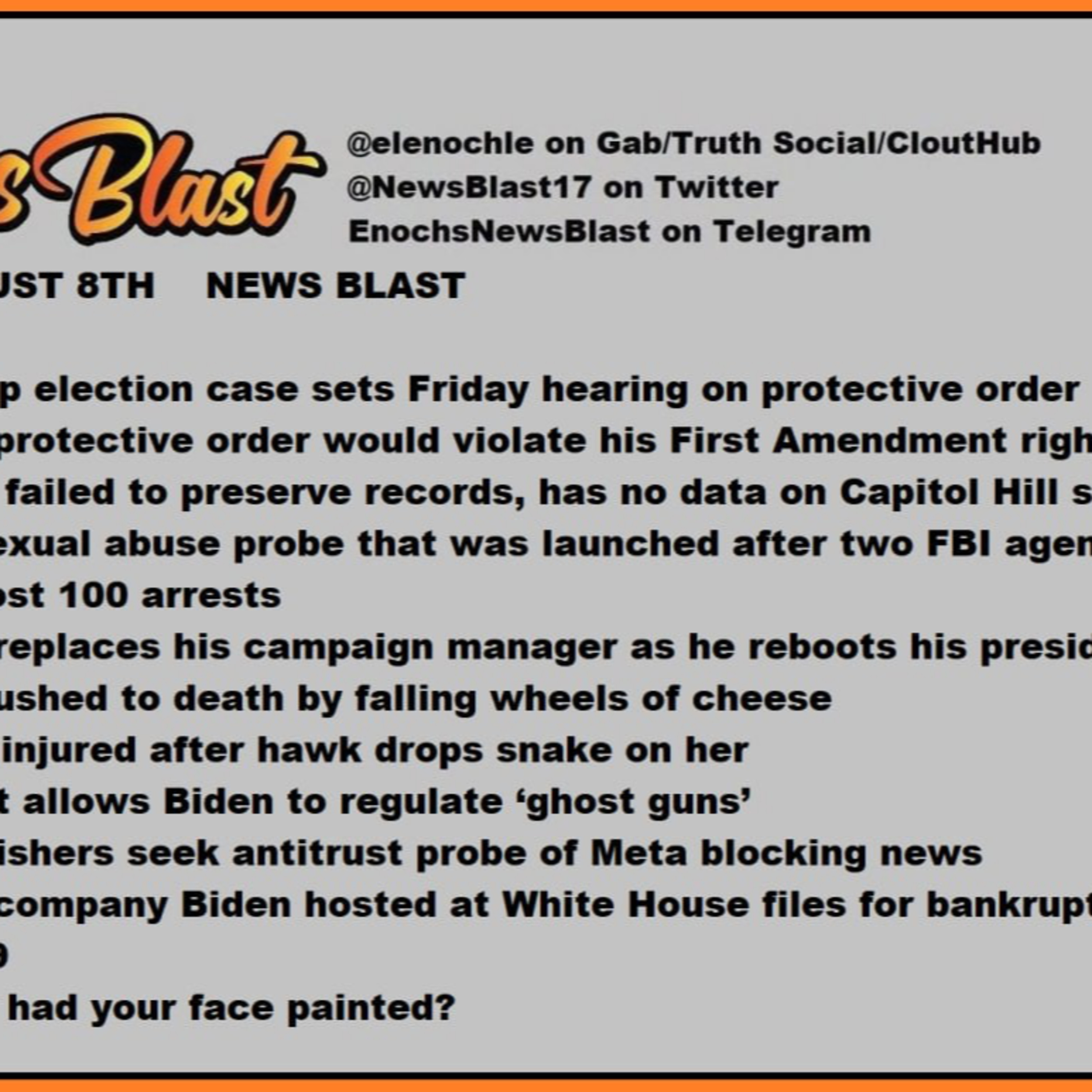 Tuesday, August 8, 2023 News Blast  episode artwork