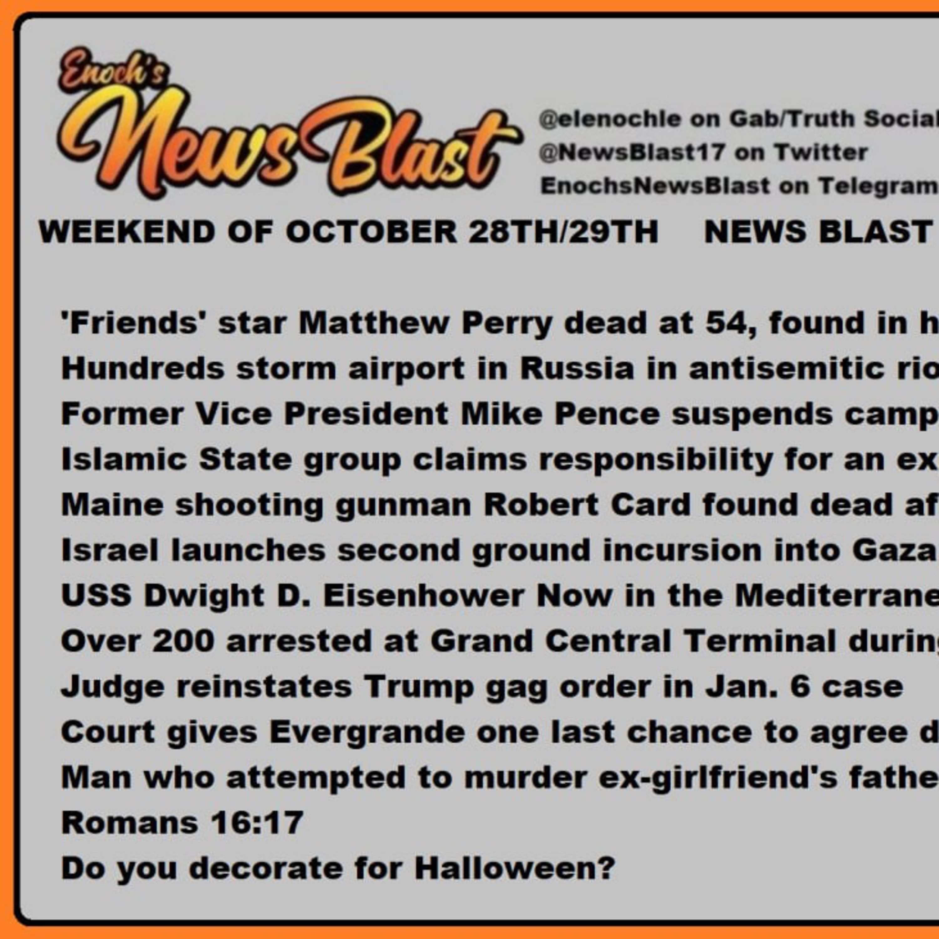 Weekend of October 28/29, 2023 News Blast.mp4 episode artwork
