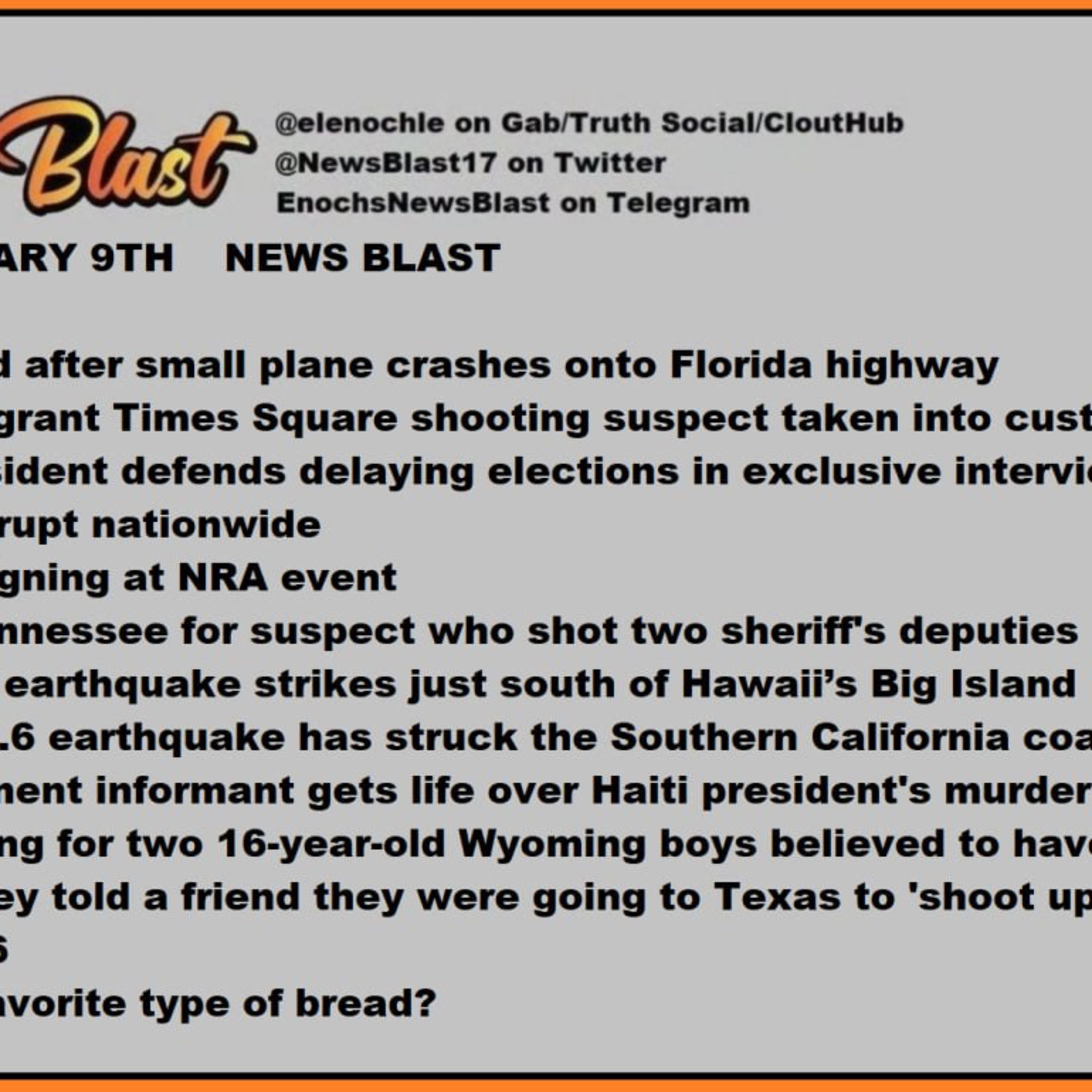 February 9, 2023 News Blast  episode artwork