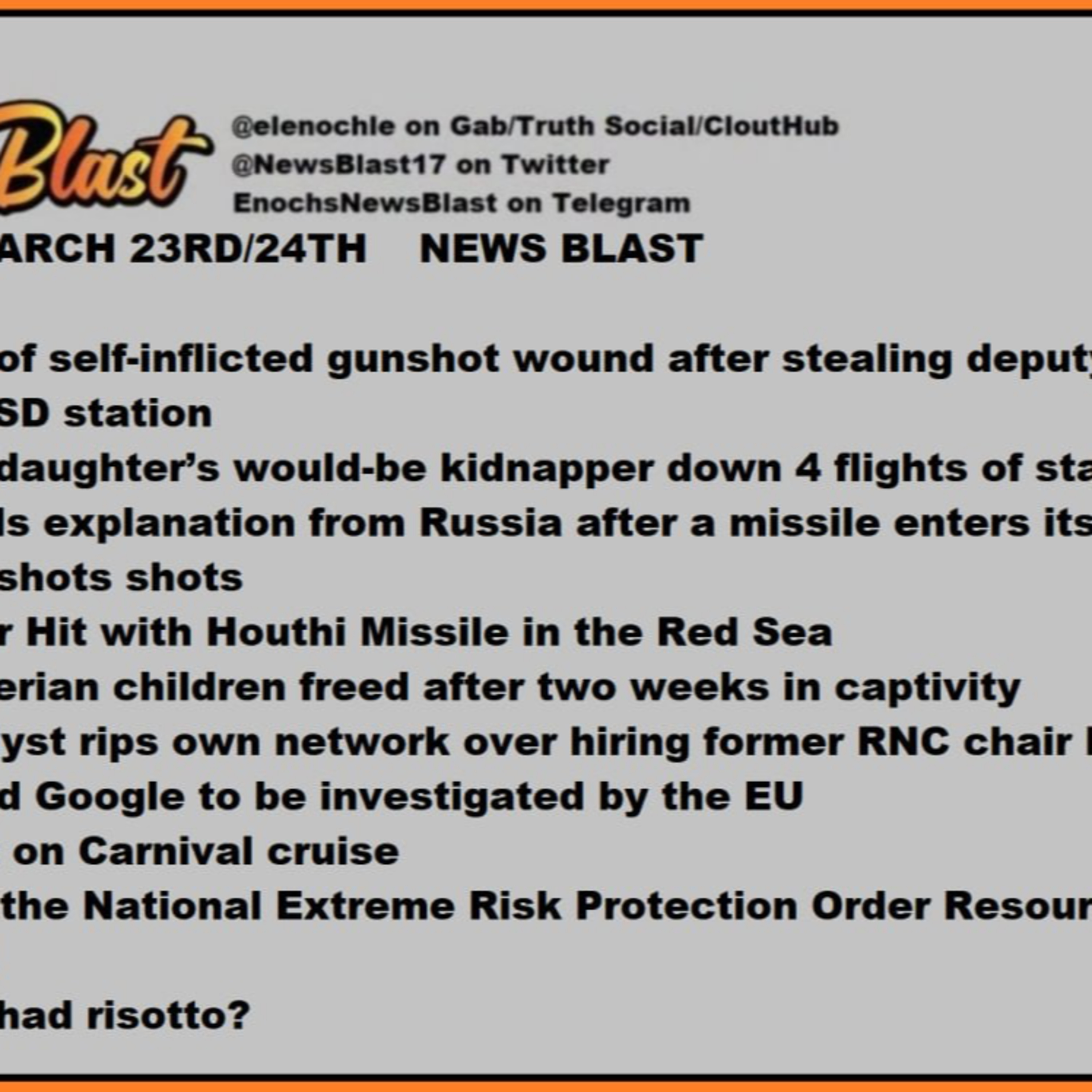 Weekend of March 23/24, 2024 News Blast episode artwork