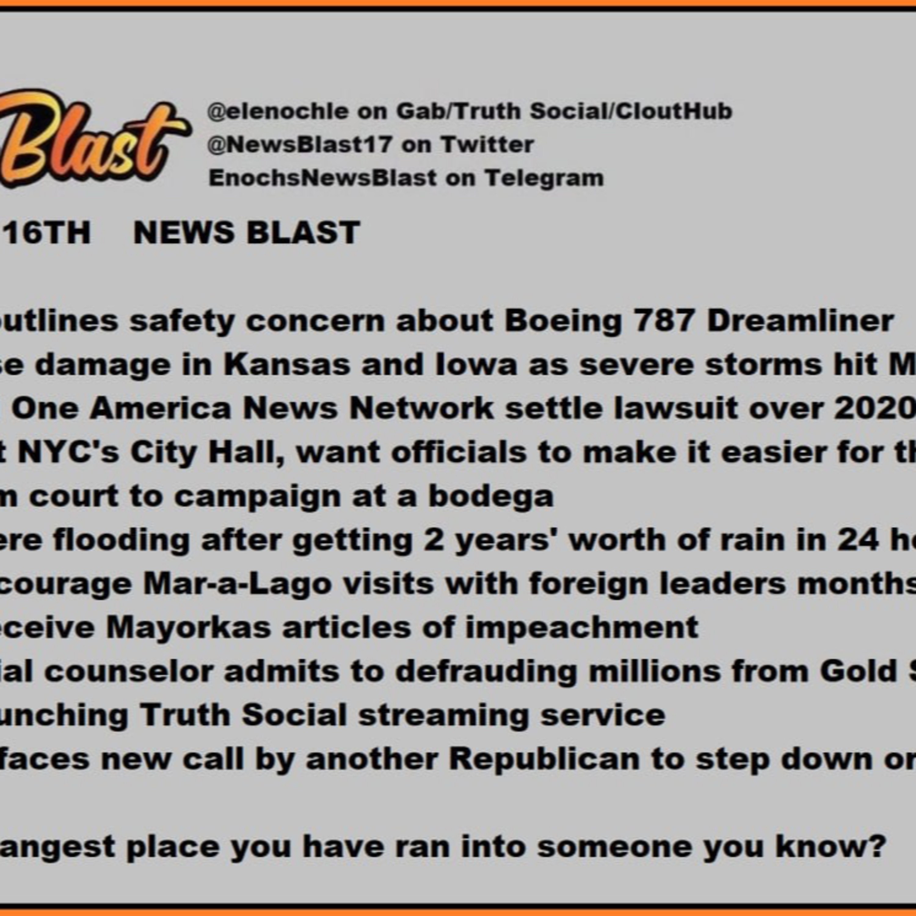 Tuesday, April 18, 2024 News Blast episode artwork
