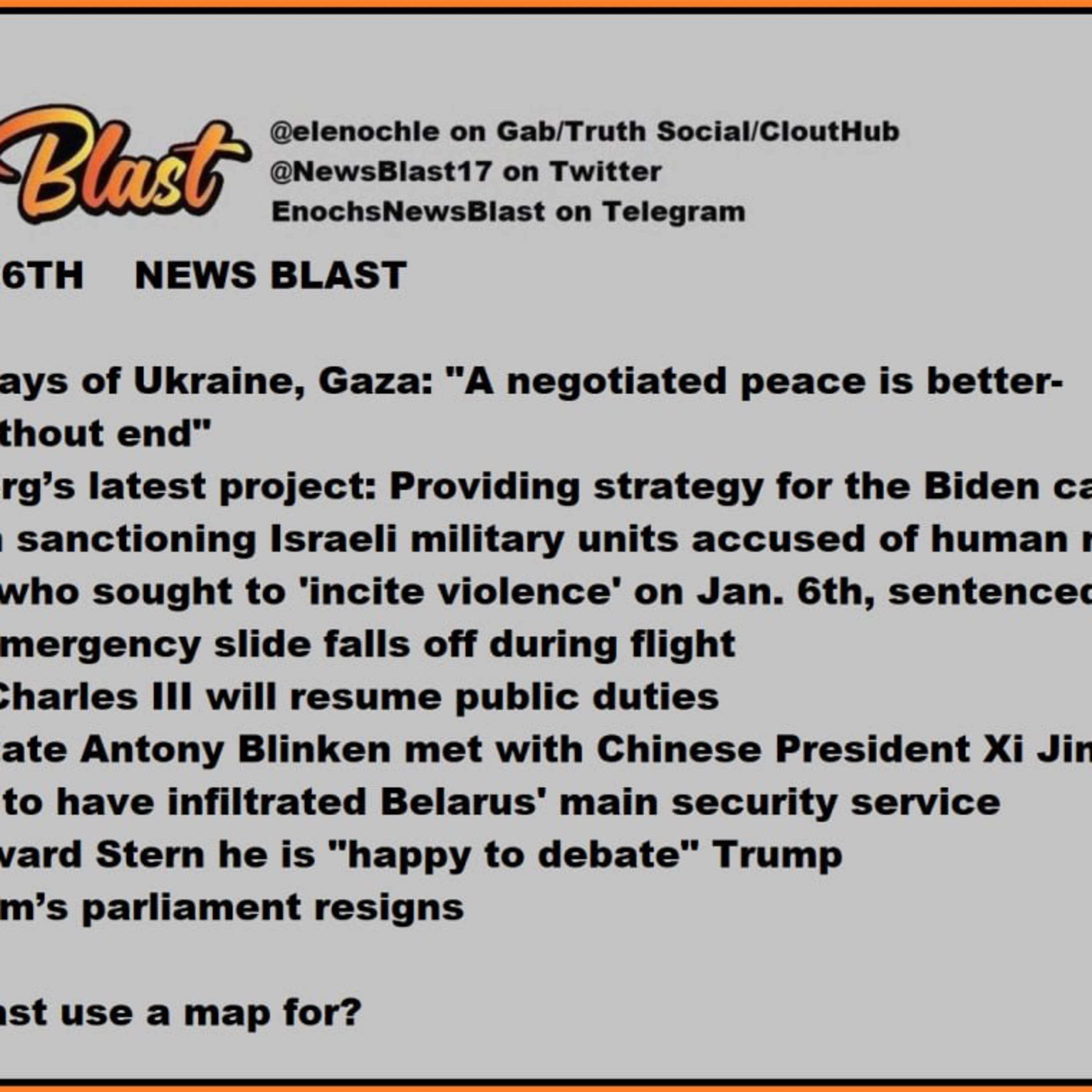 Friday, April 26, 2024 News Blast episode artwork
