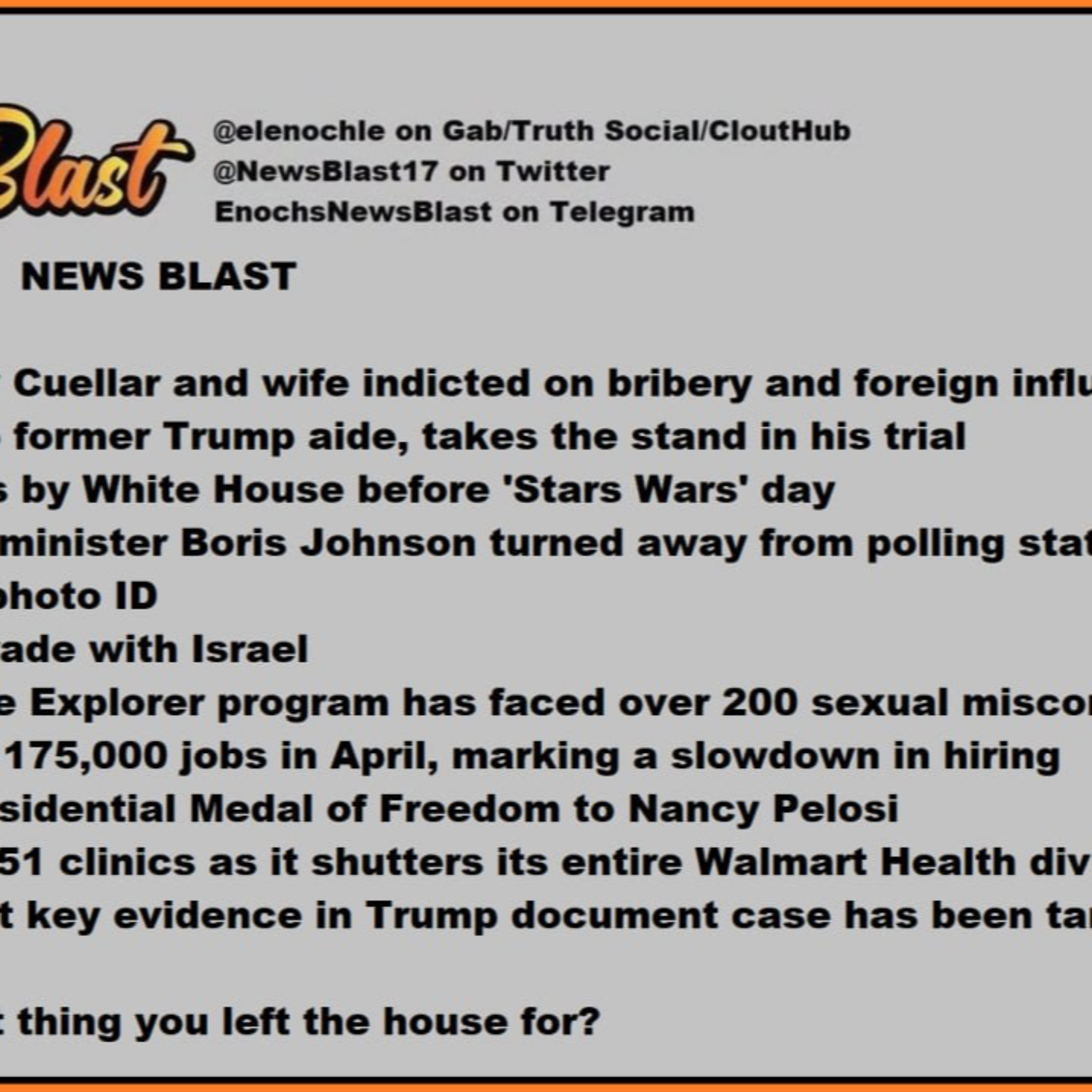  Friday, May 3, 2024 News Blast episode artwork