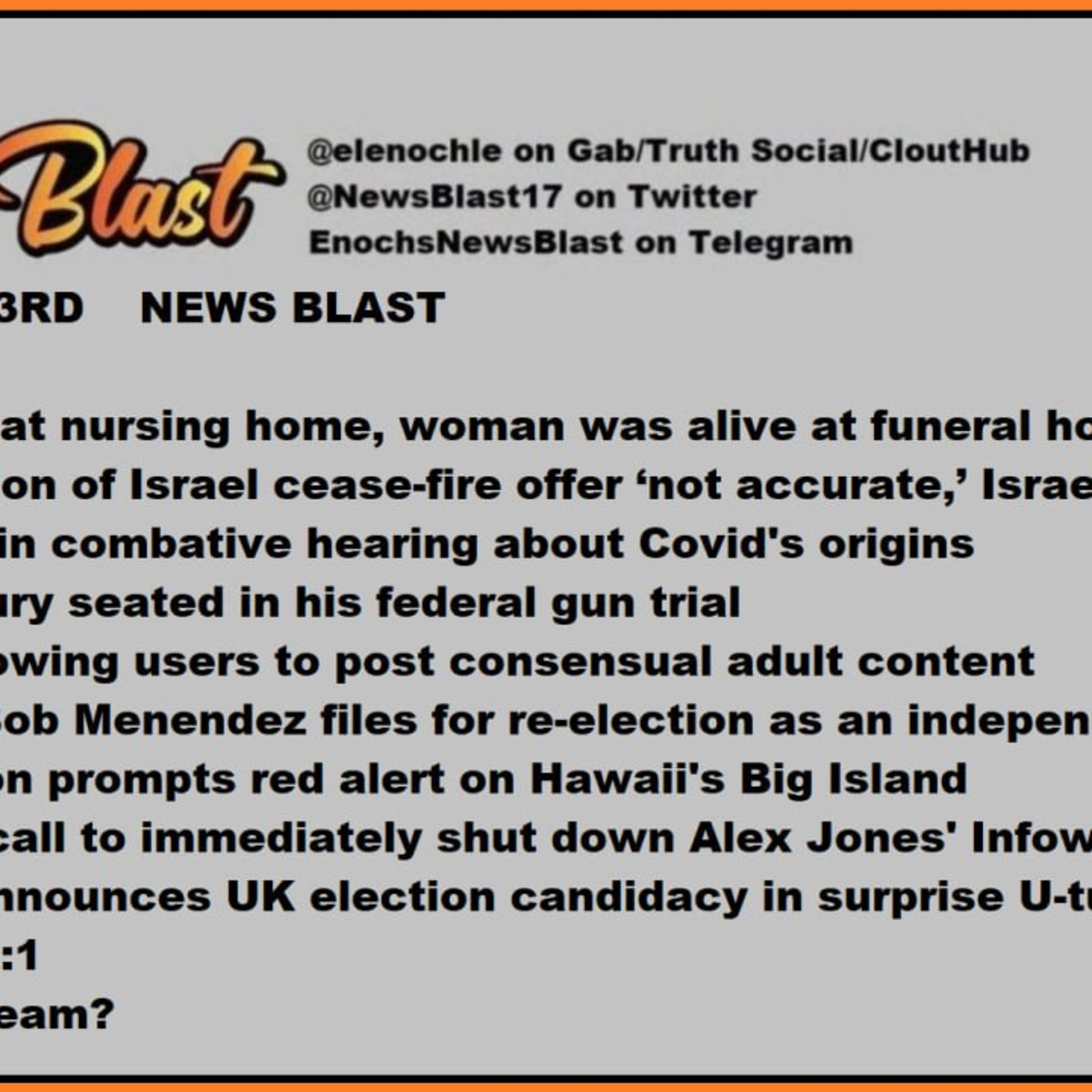Monday, June 3, 2024 News Blast episode artwork