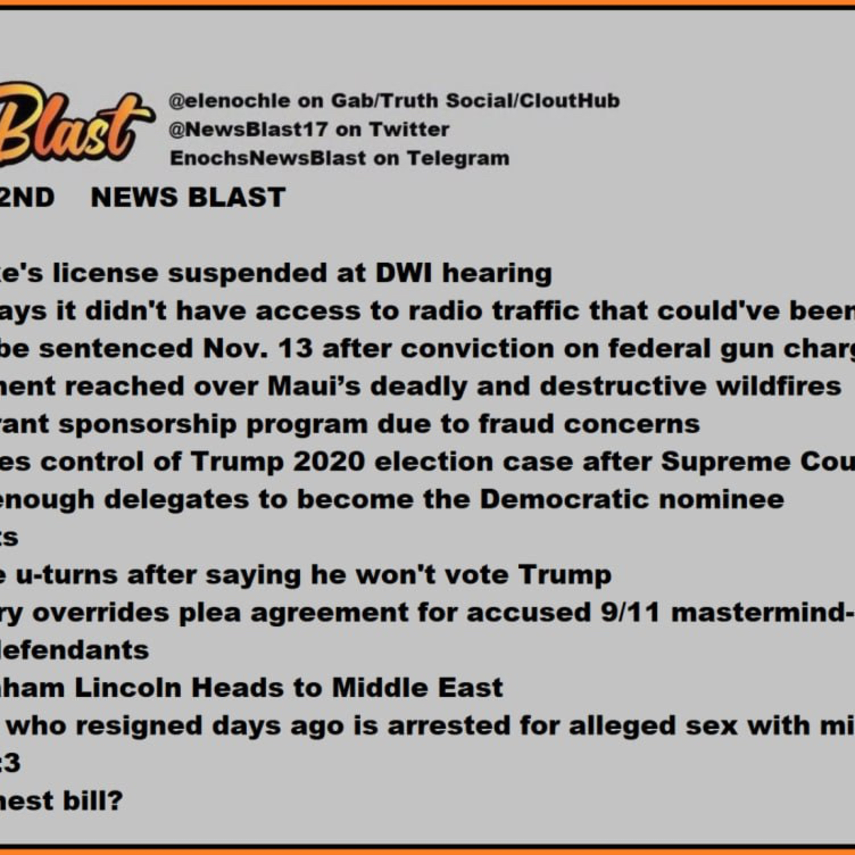 Friday August 2, 2024 News Blast episode artwork