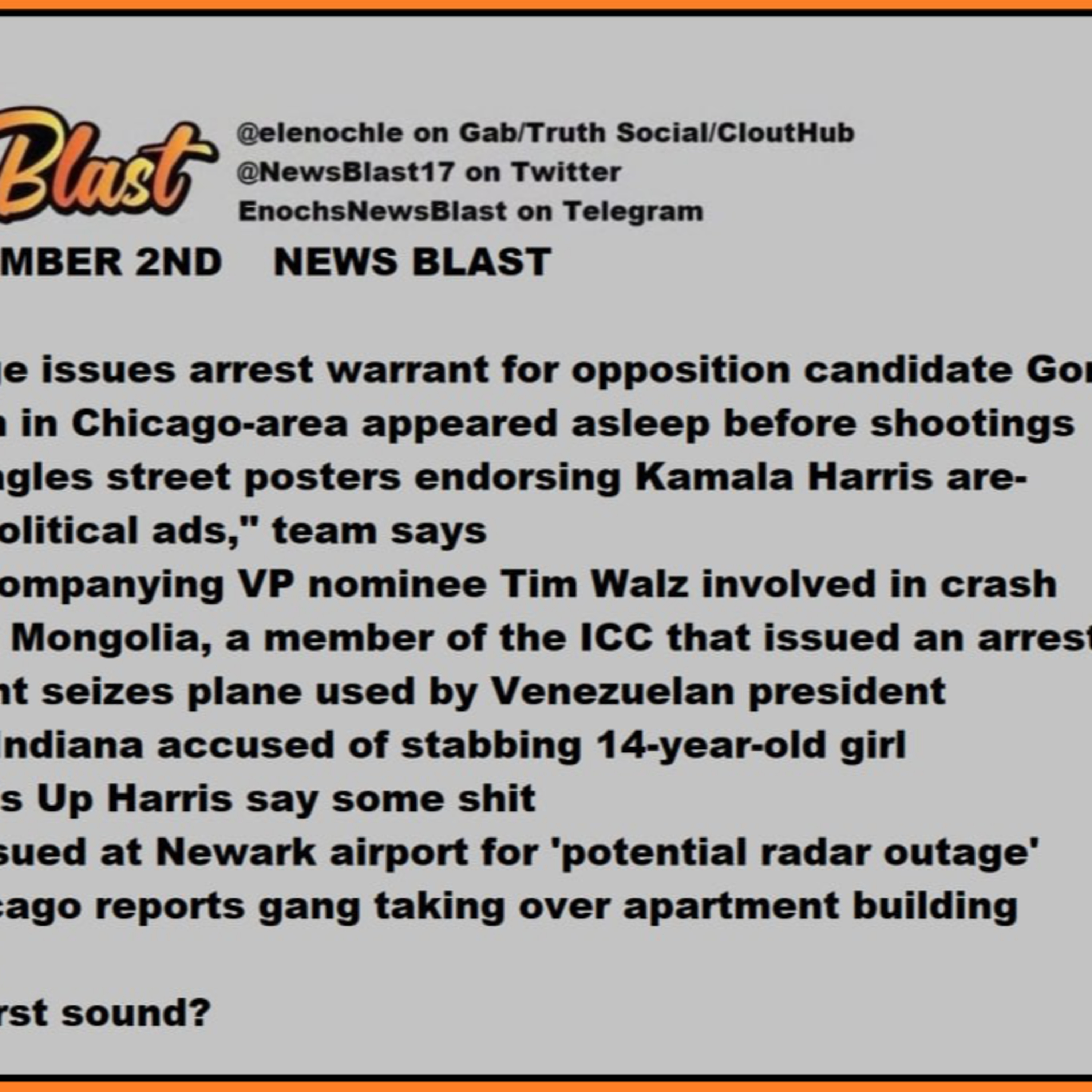 Monday, September 2, 2024 News Blast episode artwork