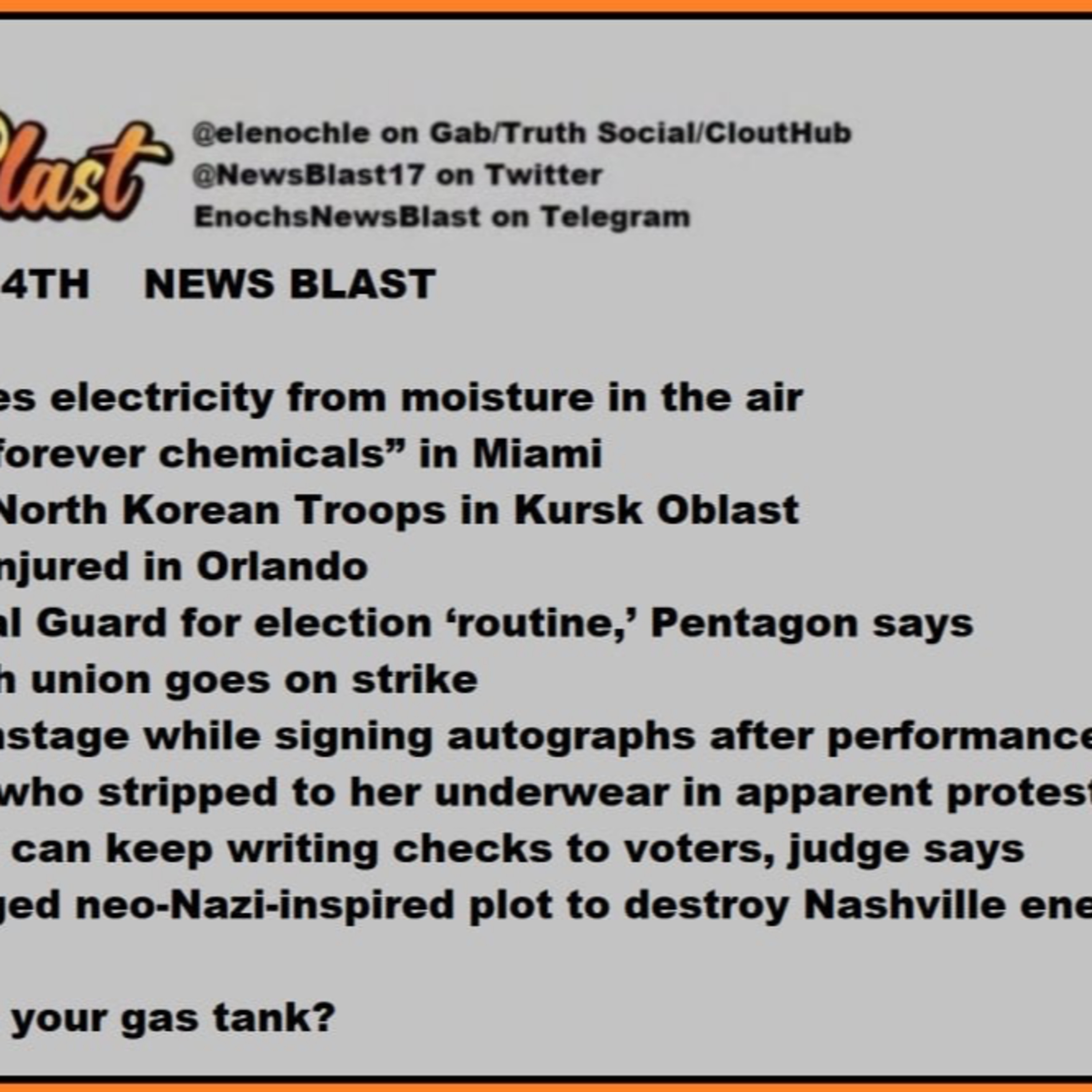 Monday November 4, 2024 News Blast episode artwork