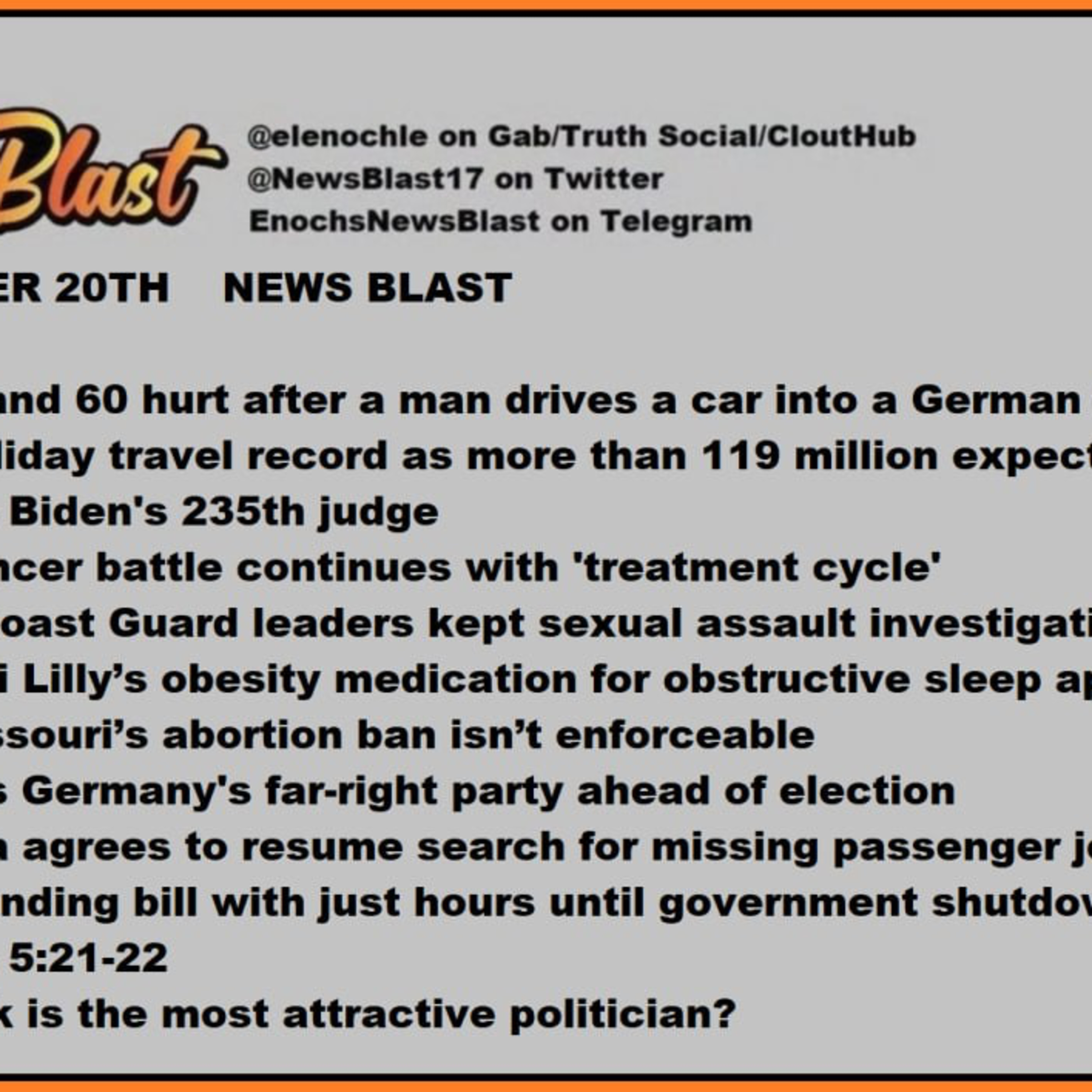 Friday December 20, 2024. News  episode artwork