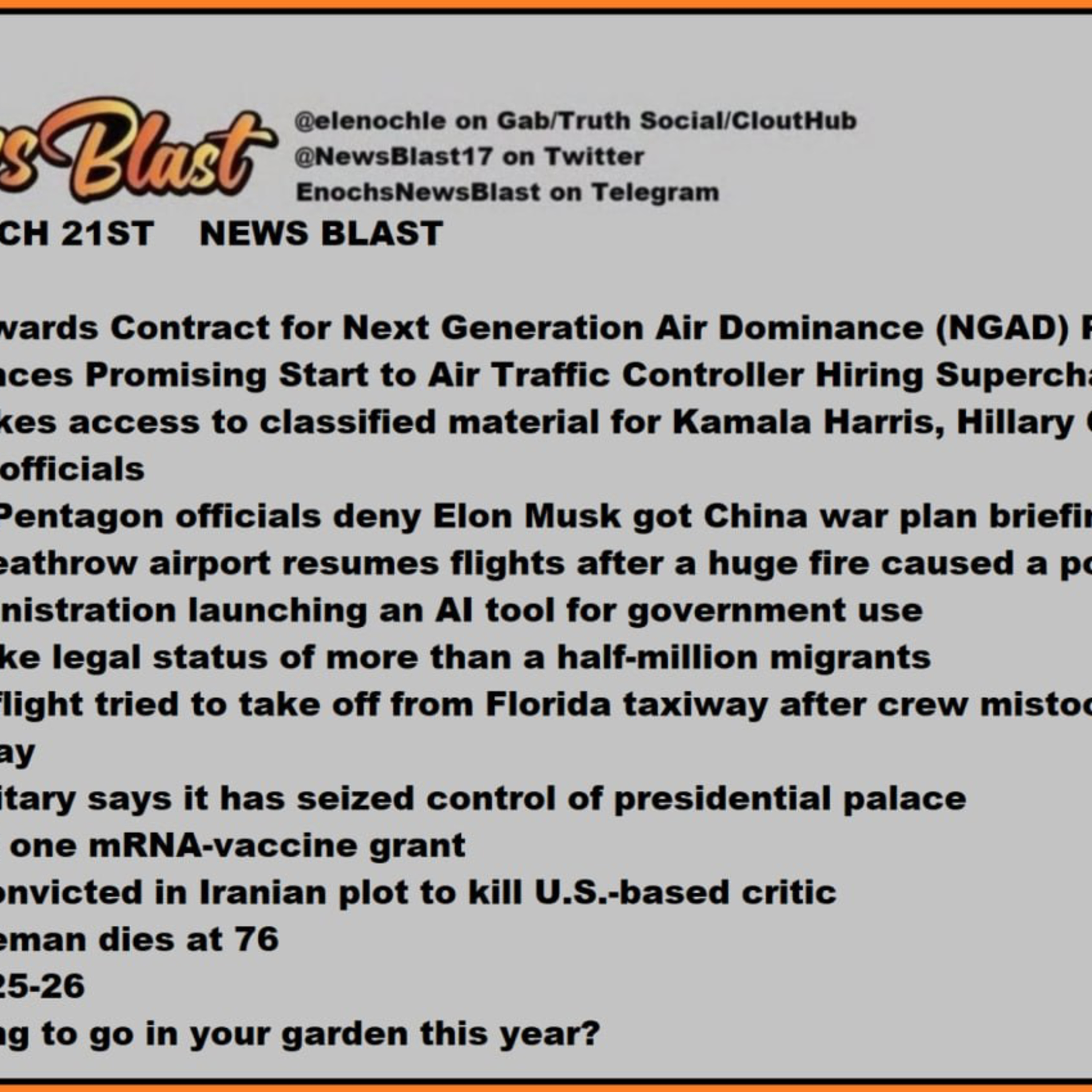 Friday, March 21, 2025 News Blast  episode artwork