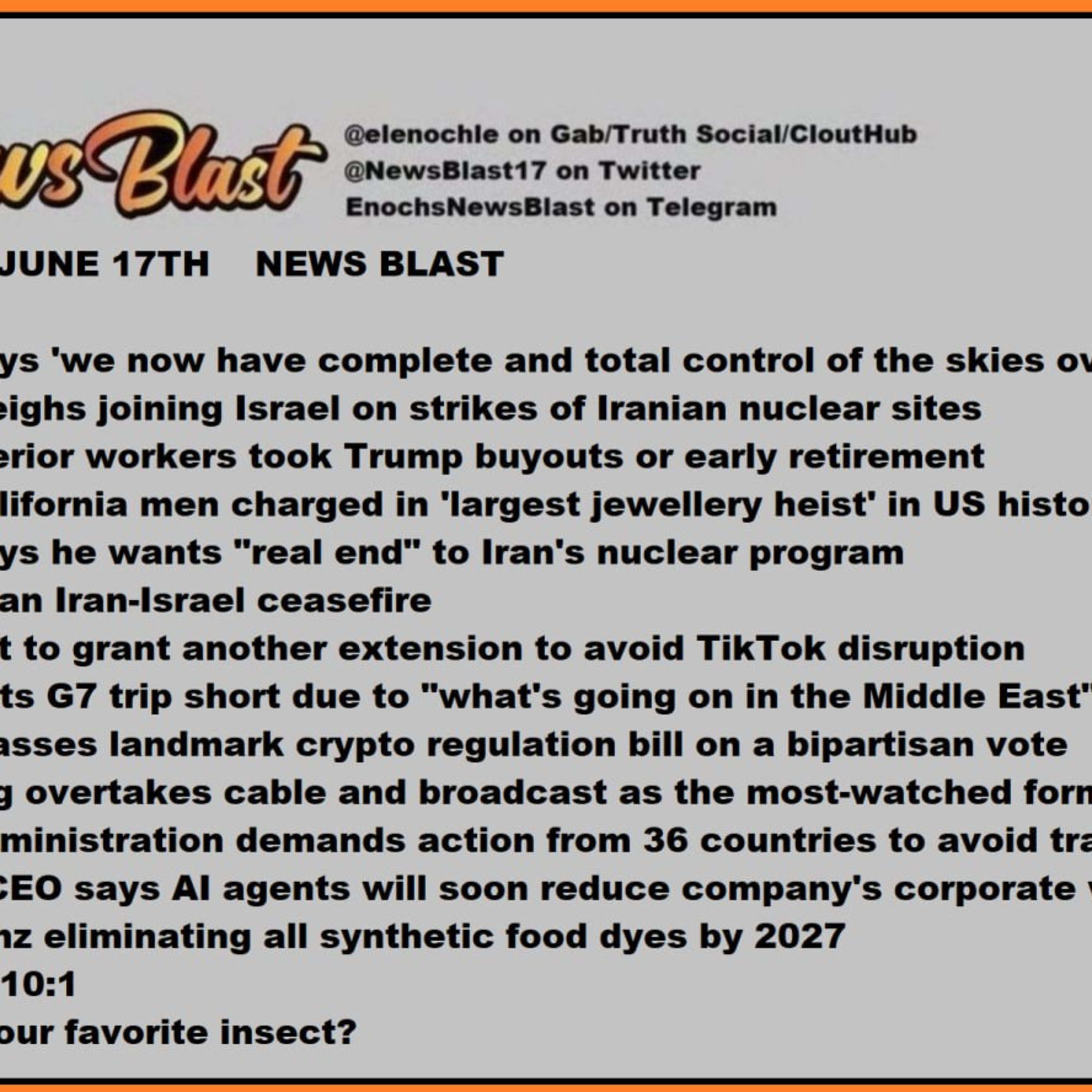 Tuesday, June 17, 2025 News Blas episode artwork