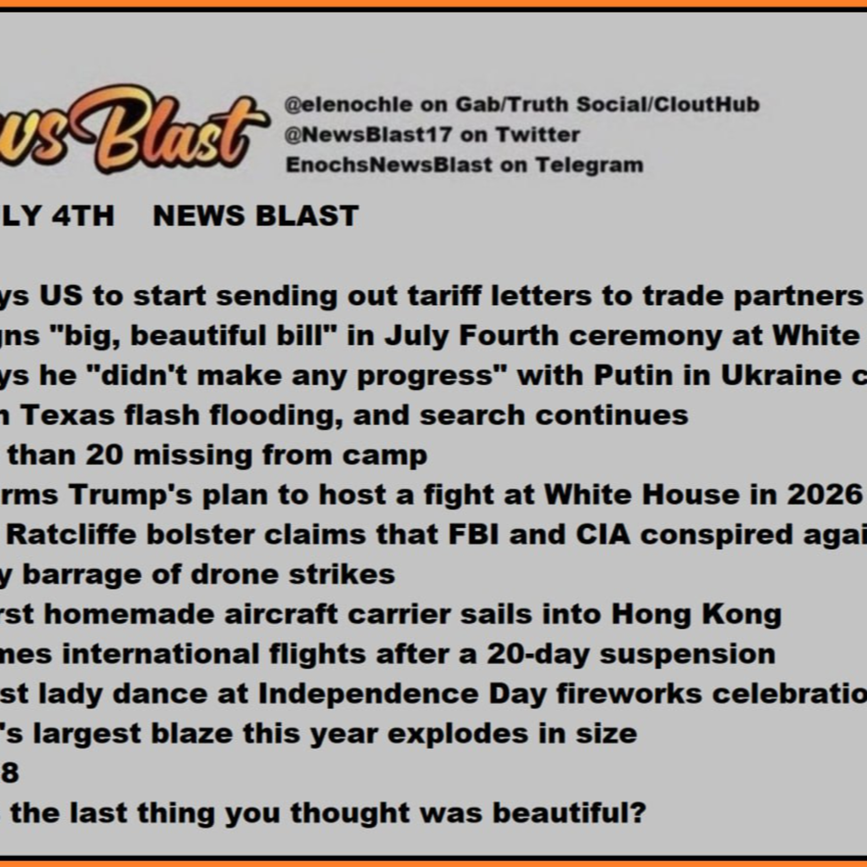 Friday, July 4, 2025 News Blast episode artwork