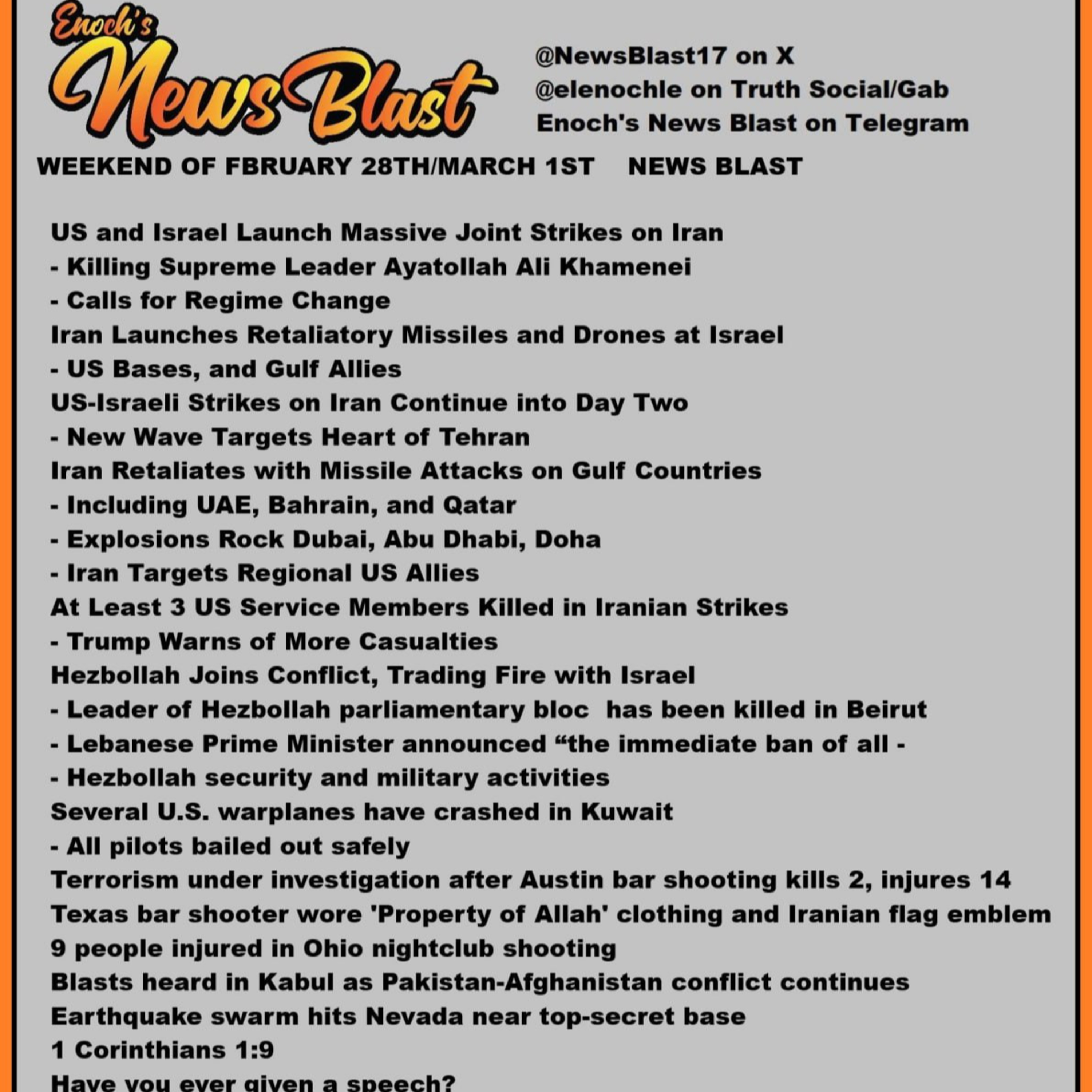 Weekend of February 28 -March 1, 2025 News Blast episode artwork