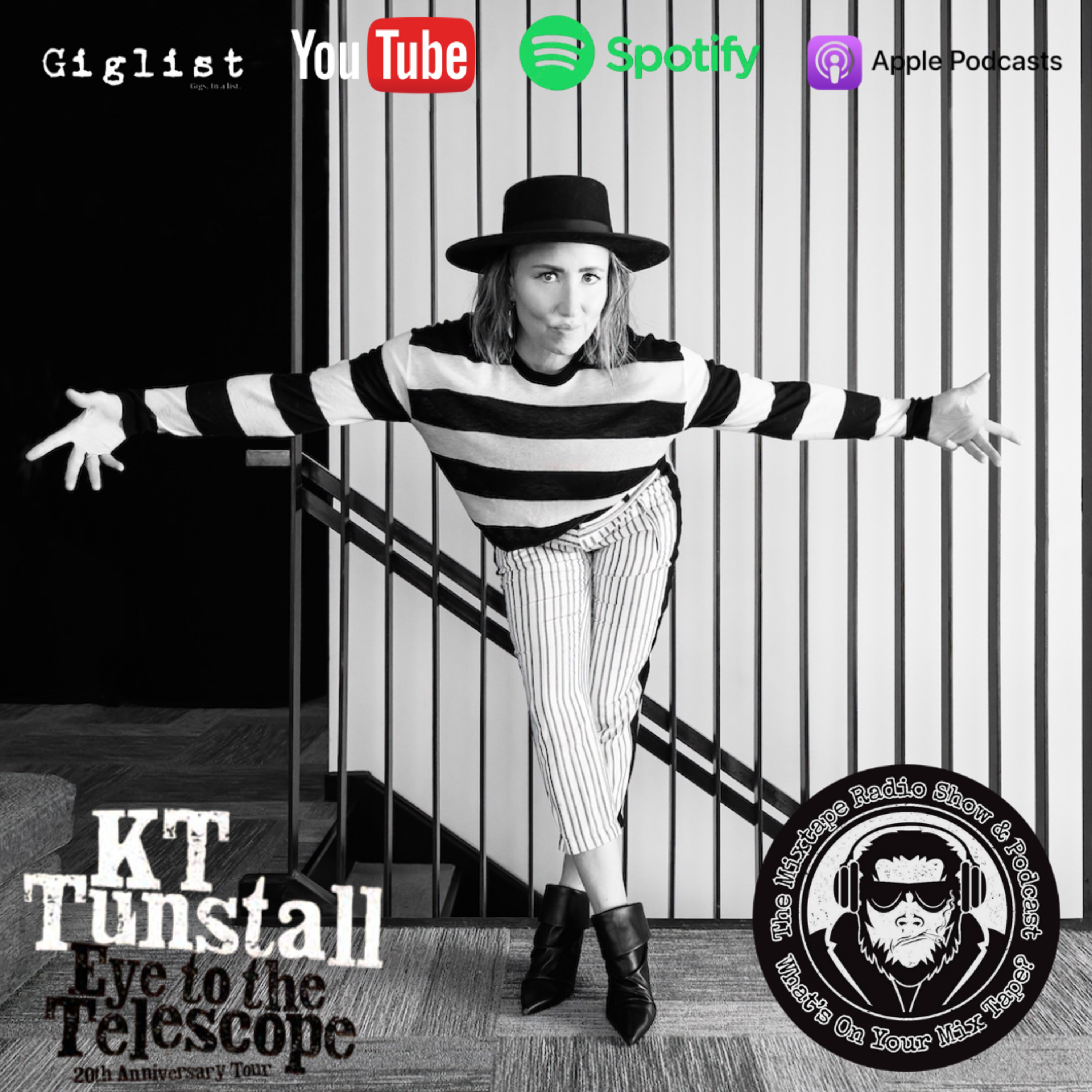 KT Tunstall on Black Horse & The Cherry Tree, Jools Holland Breakthrough & Eye To The Telescope 20th Anniversary . The Mixtape Podcast #137.Tour