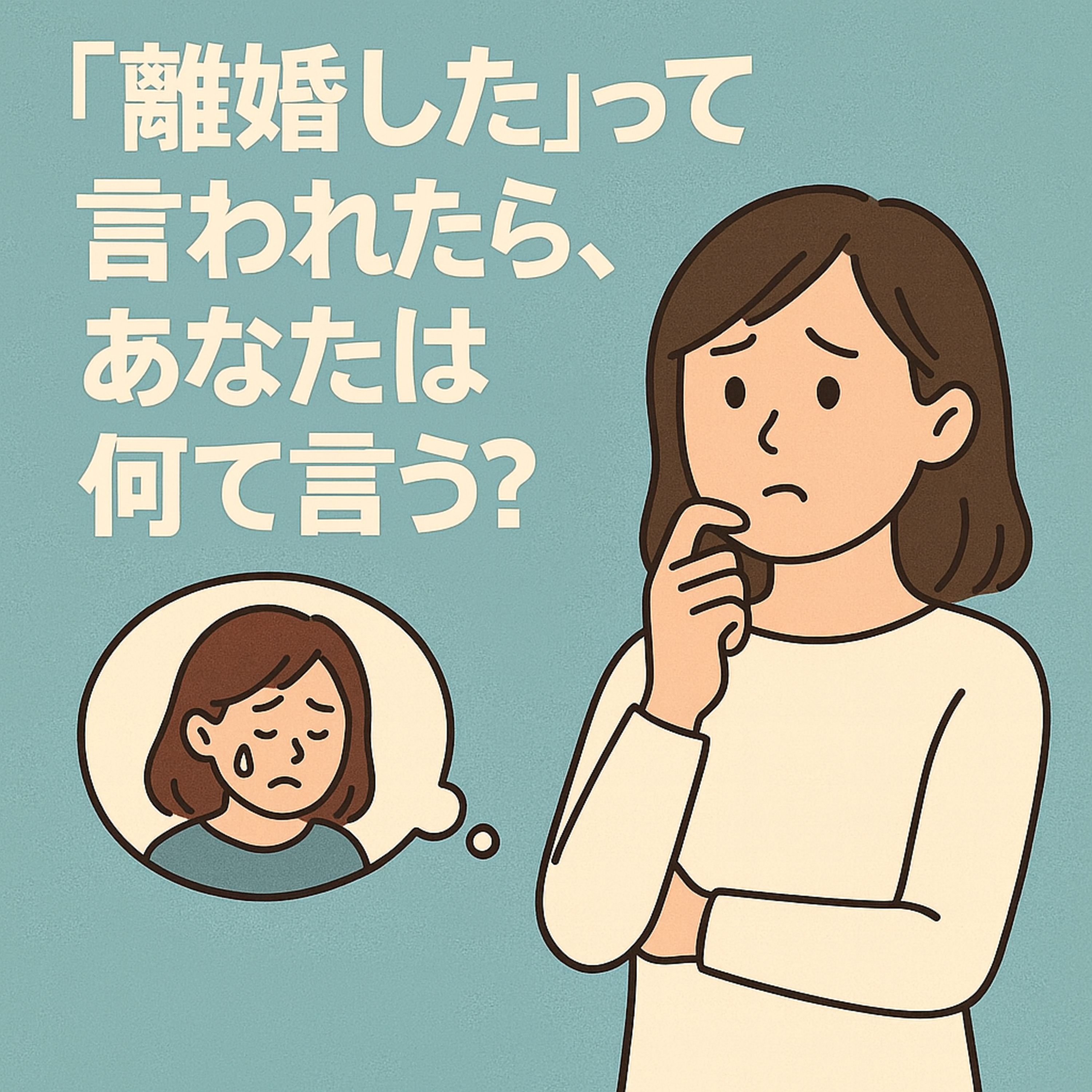 55.「離婚した」って言われたら、あなたは何て言う？/「我離婚了」—你會怎麼回應？