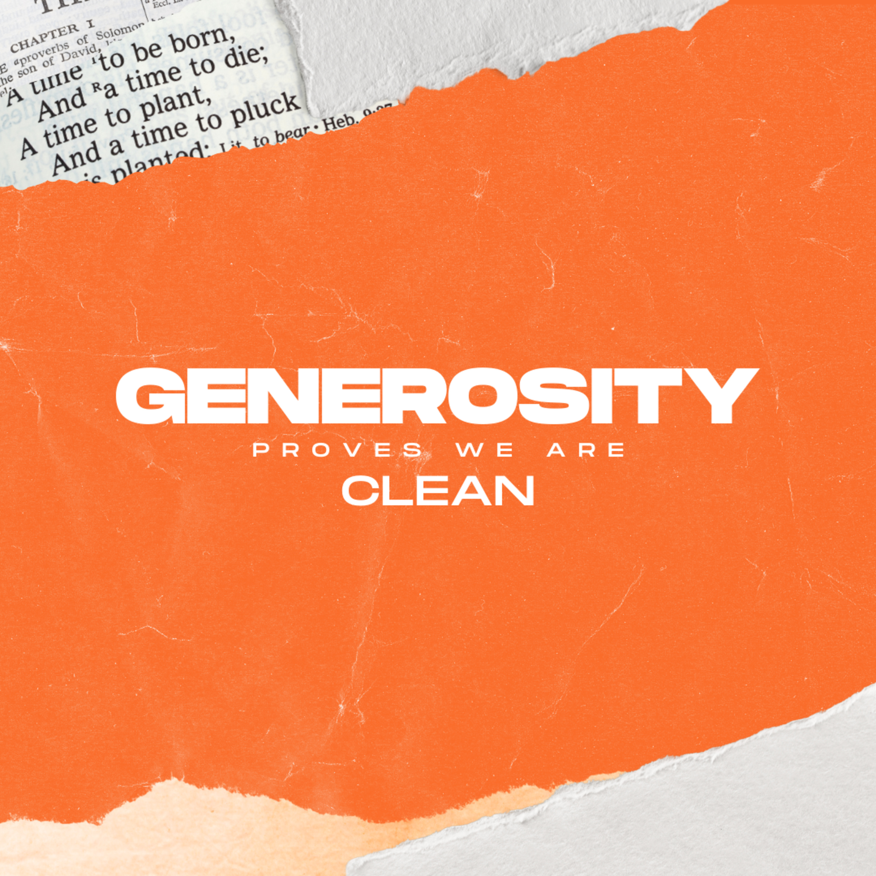 Generosity Proves We Are Clean episode artwork