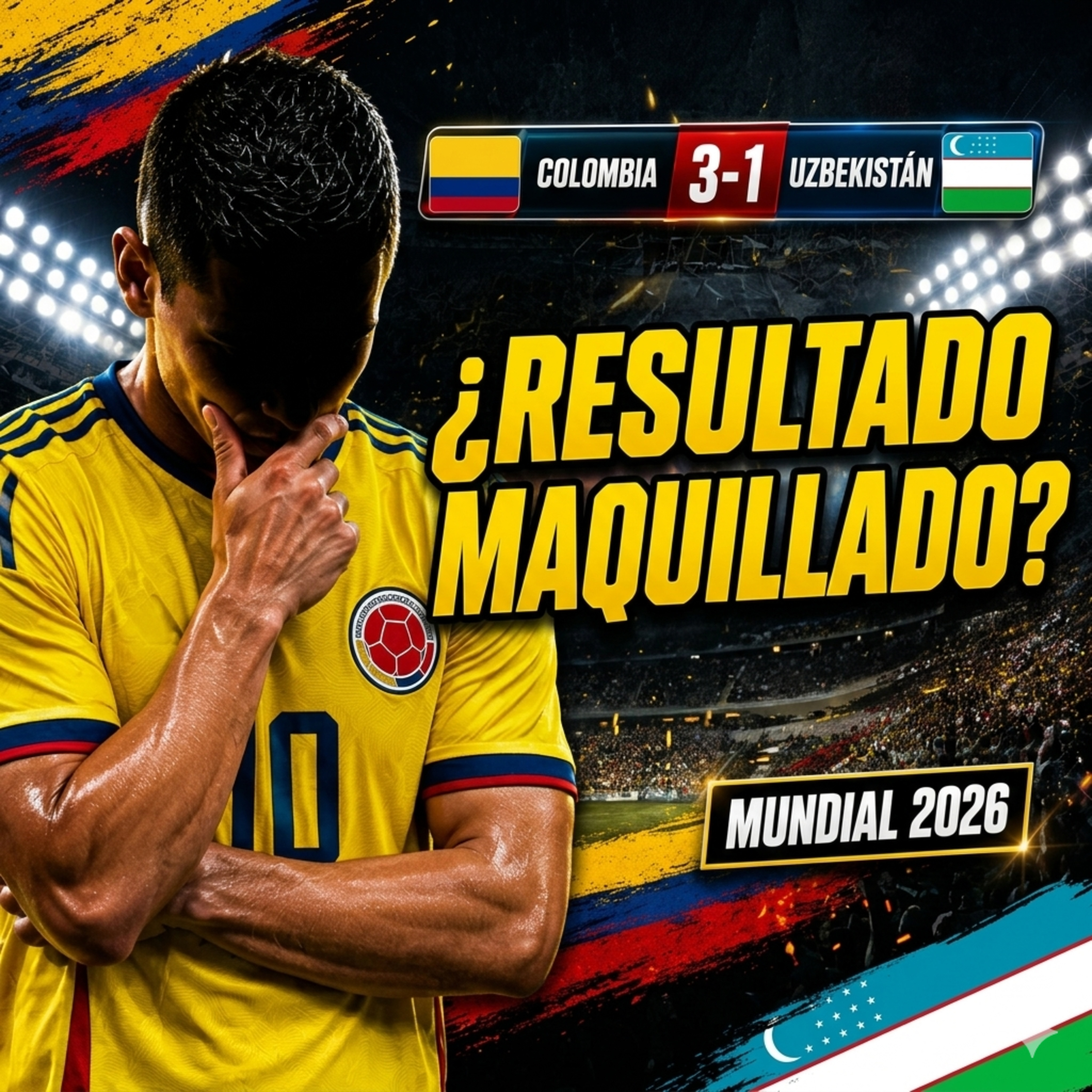 Colombia ganó, pero ¿el 3-1 a Uzbekistán maquilló el debut en el Mundial?  episode artwork