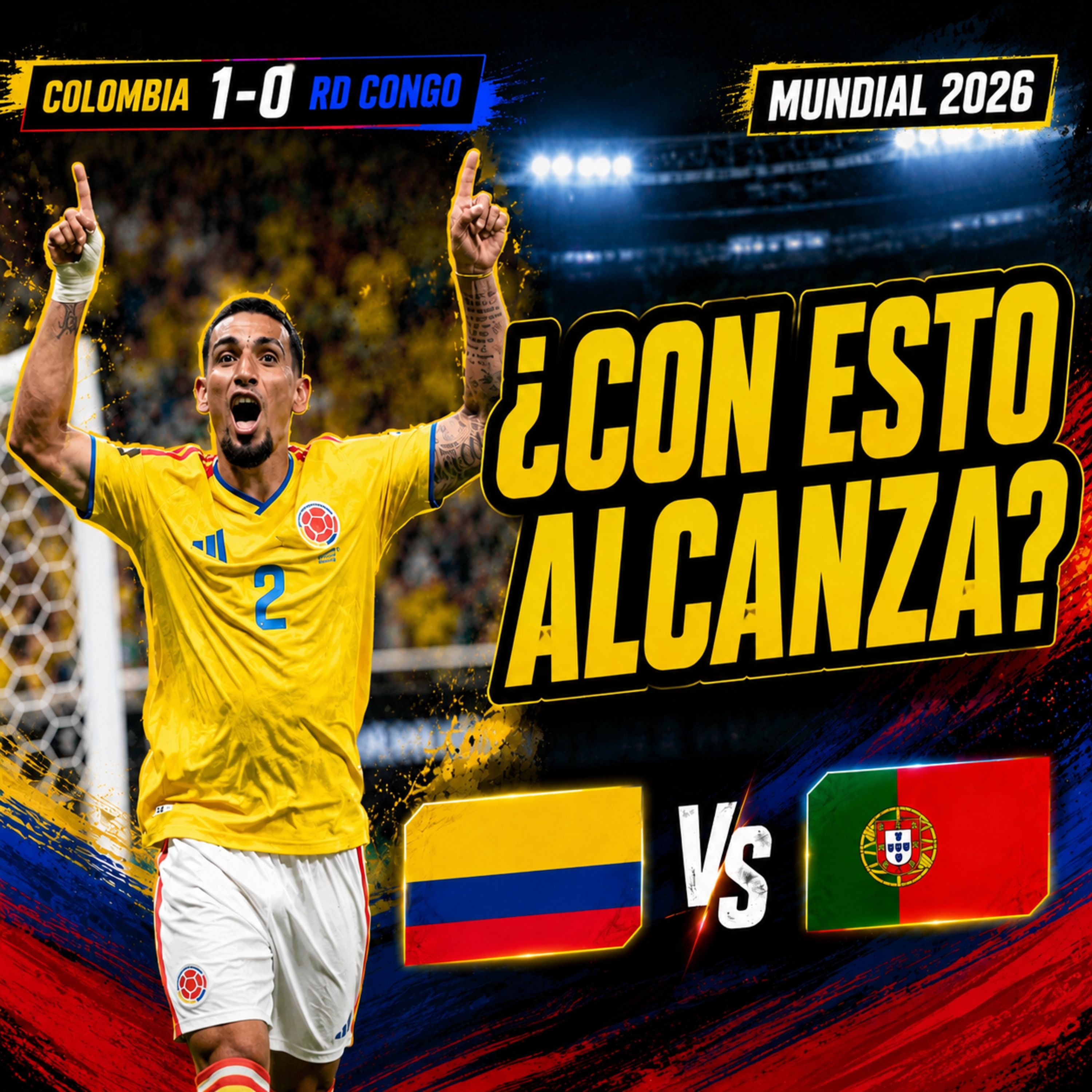 La selección Colombia está en dieciseisavos, ¿le alcanza para vencer a Portugal? episode artwork