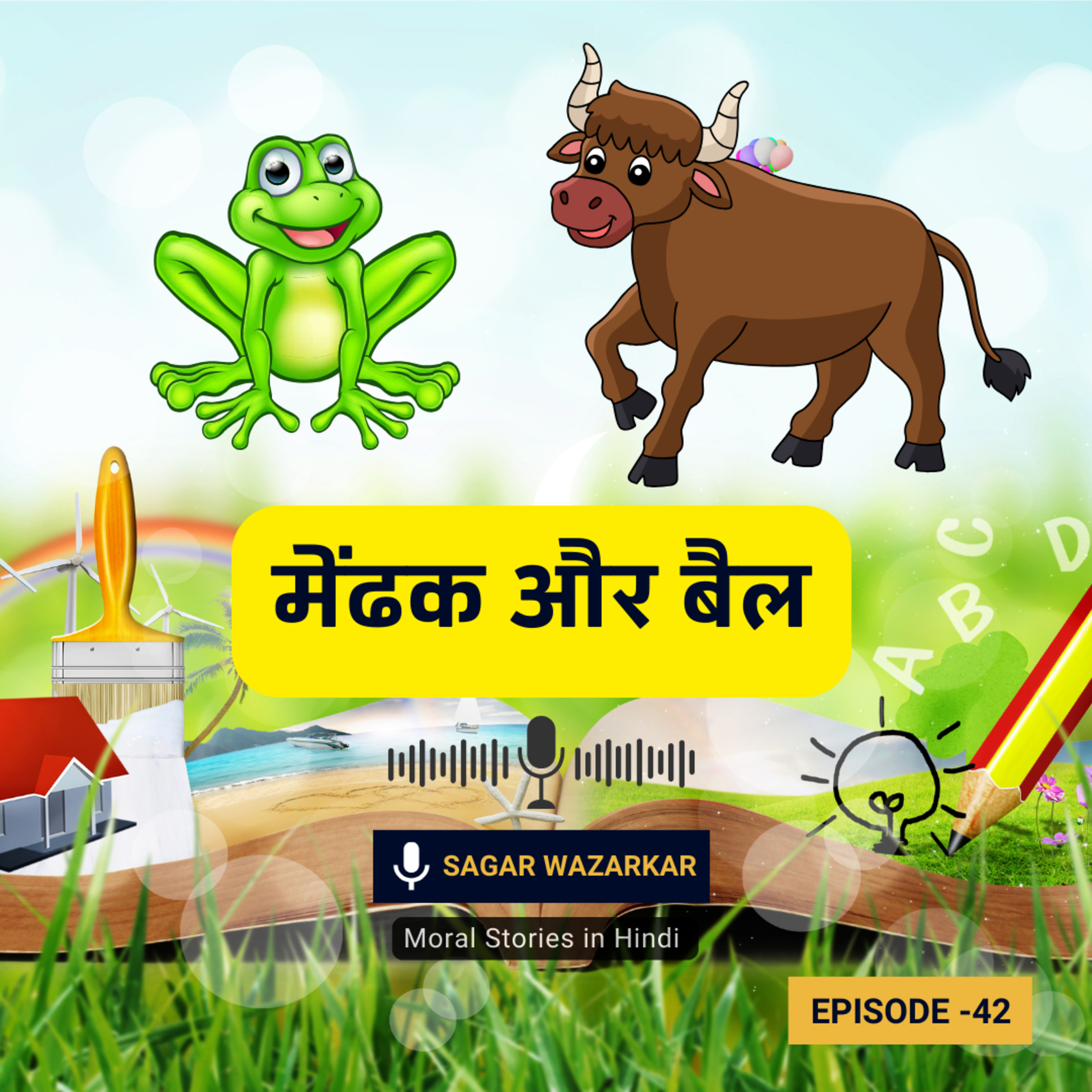 मेंढक और बैल की कहानी | The Frog And The Ox Moral Story For Kids In Hindi episode artwork