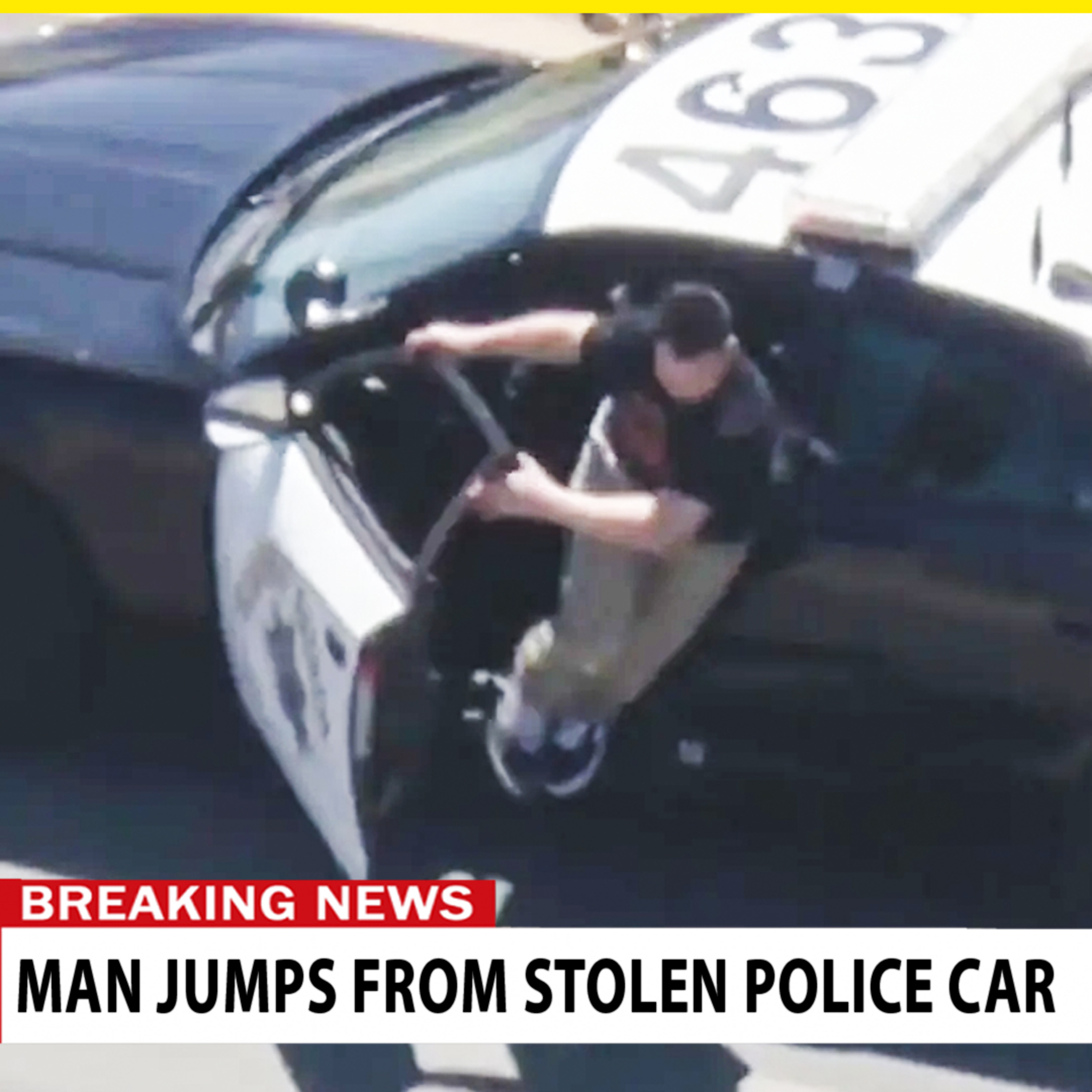 Man JUMPS out of STOLEN Police Car episode artwork