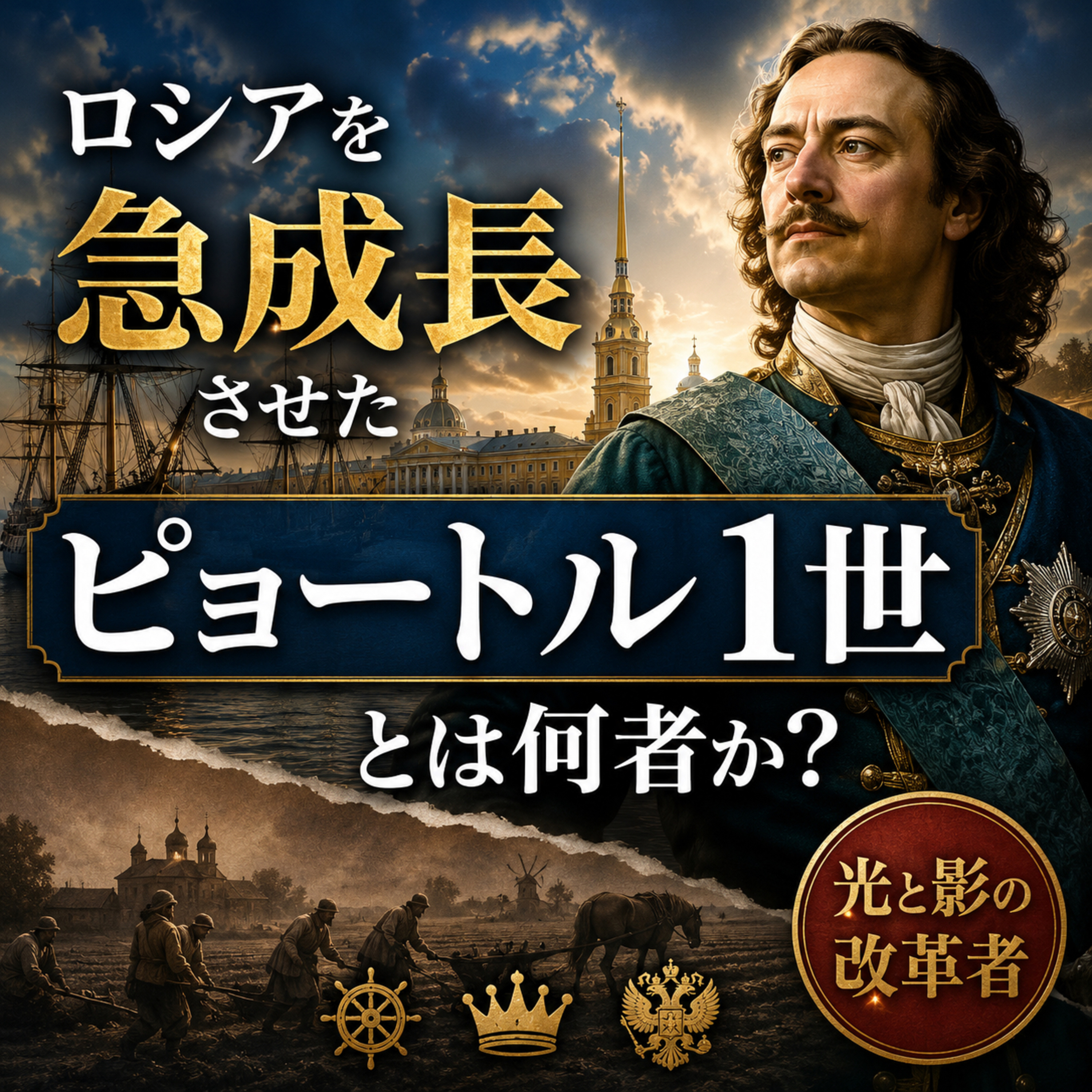 ロシアを急成長させたピョートル1世とは何者か？【ロシア史】#425 episode artwork