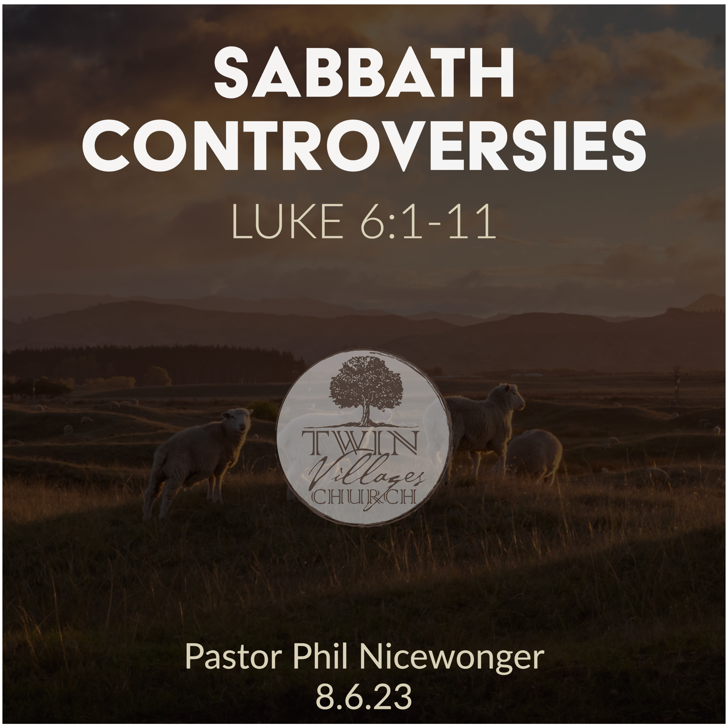 “Sabbath Controveries ” // Luke 6:1-11  // Phil Nicewonger // 8.6.23 episode artwork