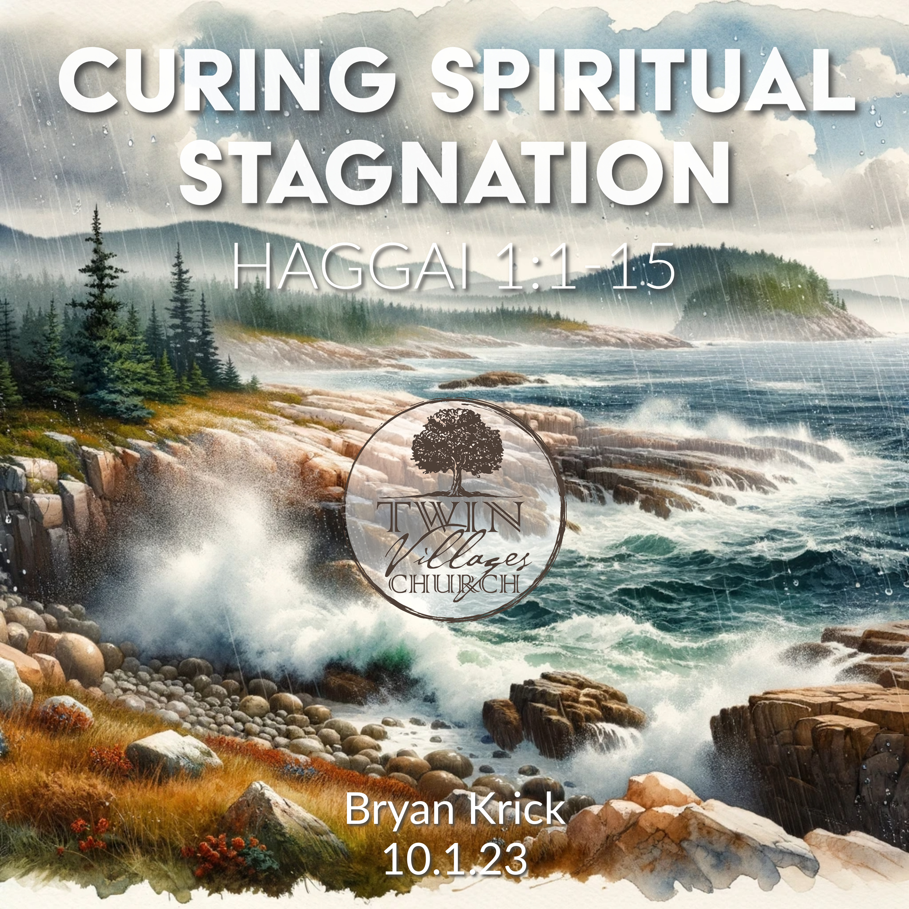 “Curing Spiritual Stagnation” // Haggai 1:1-15  // Bryan Krick // 10.1.23 episode artwork