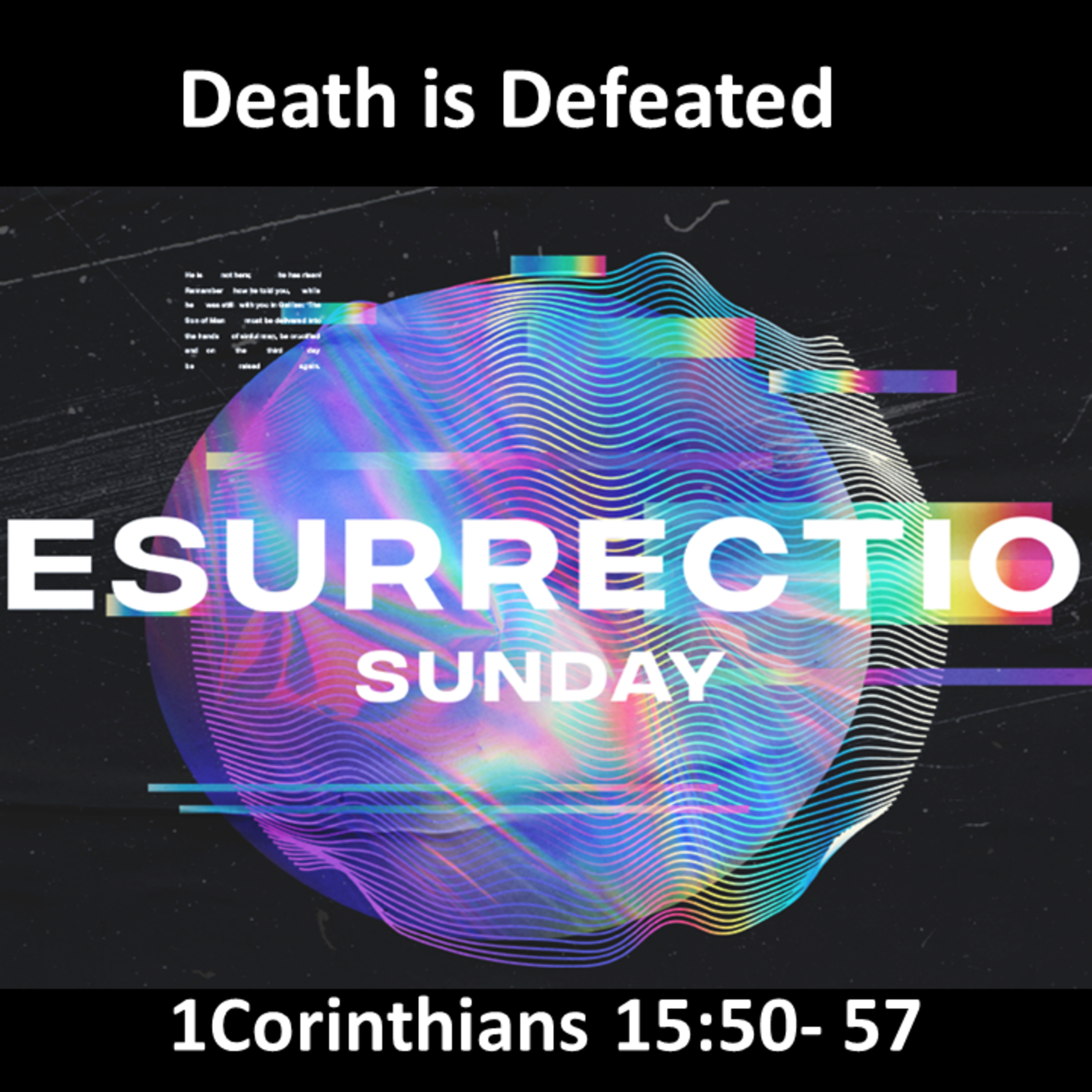 "Death is Defeated" 4-9-2023 episode artwork